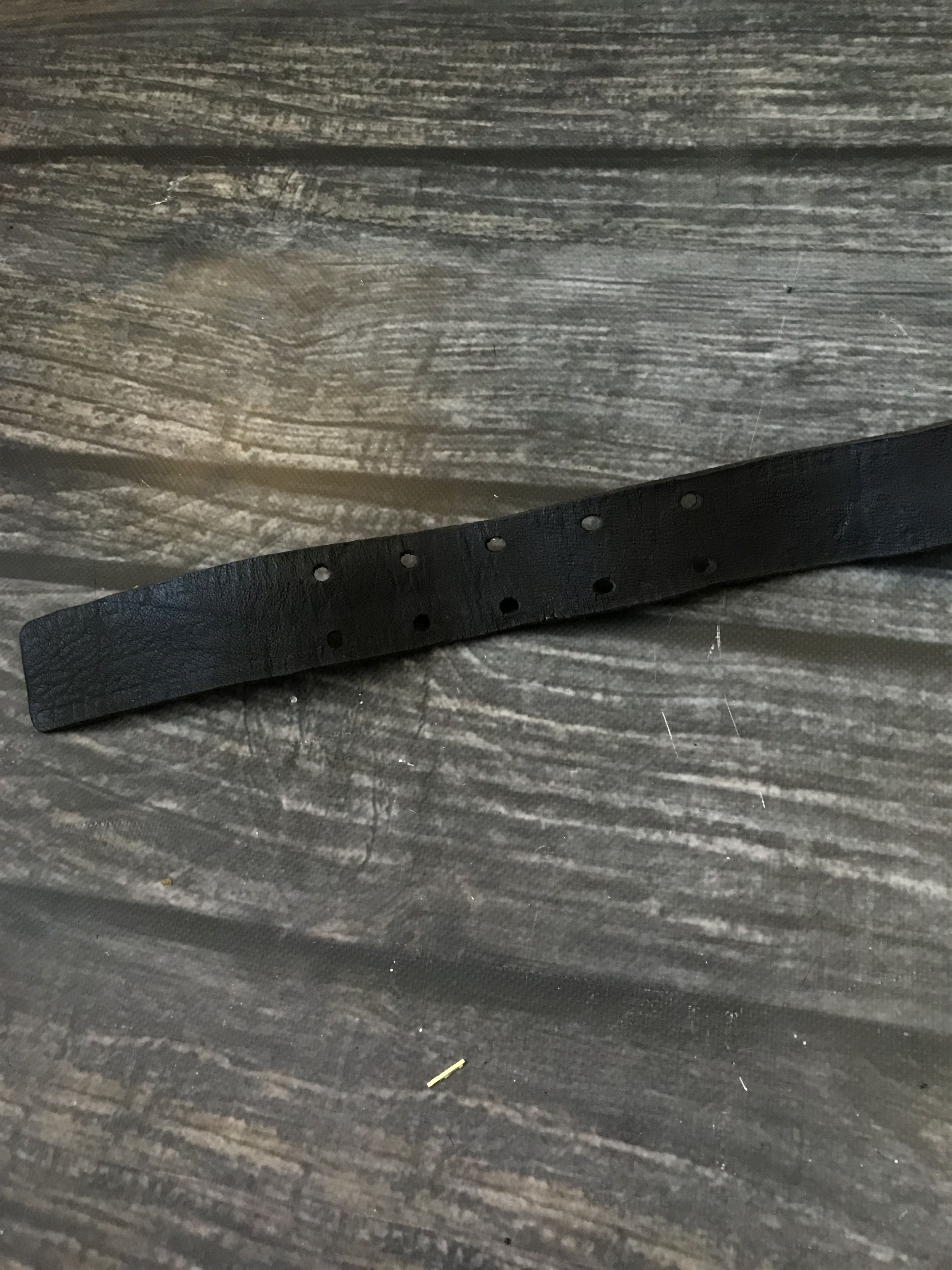 Diesel Diesel Vintage Work Belt Black Leather Heavy Metal Buckley2k Size ONE SIZE - 7 Thumbnail