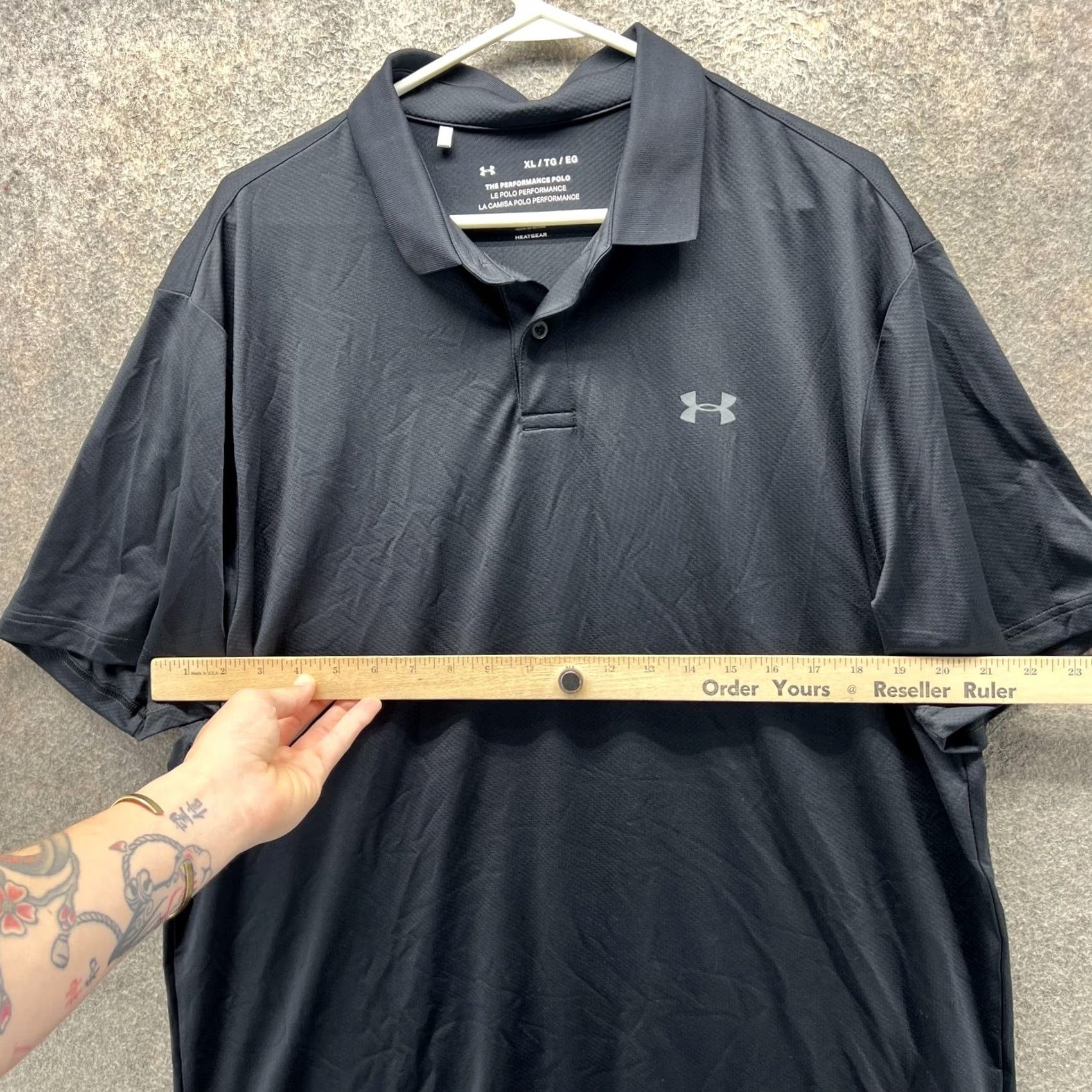 Under Armour Under Armour Polo Shirt Mens XL Black HeatGear Golf Loose Fit The Performance Polo Shirt Size US XL / EU 56 / 4 - 6 Thumbnail