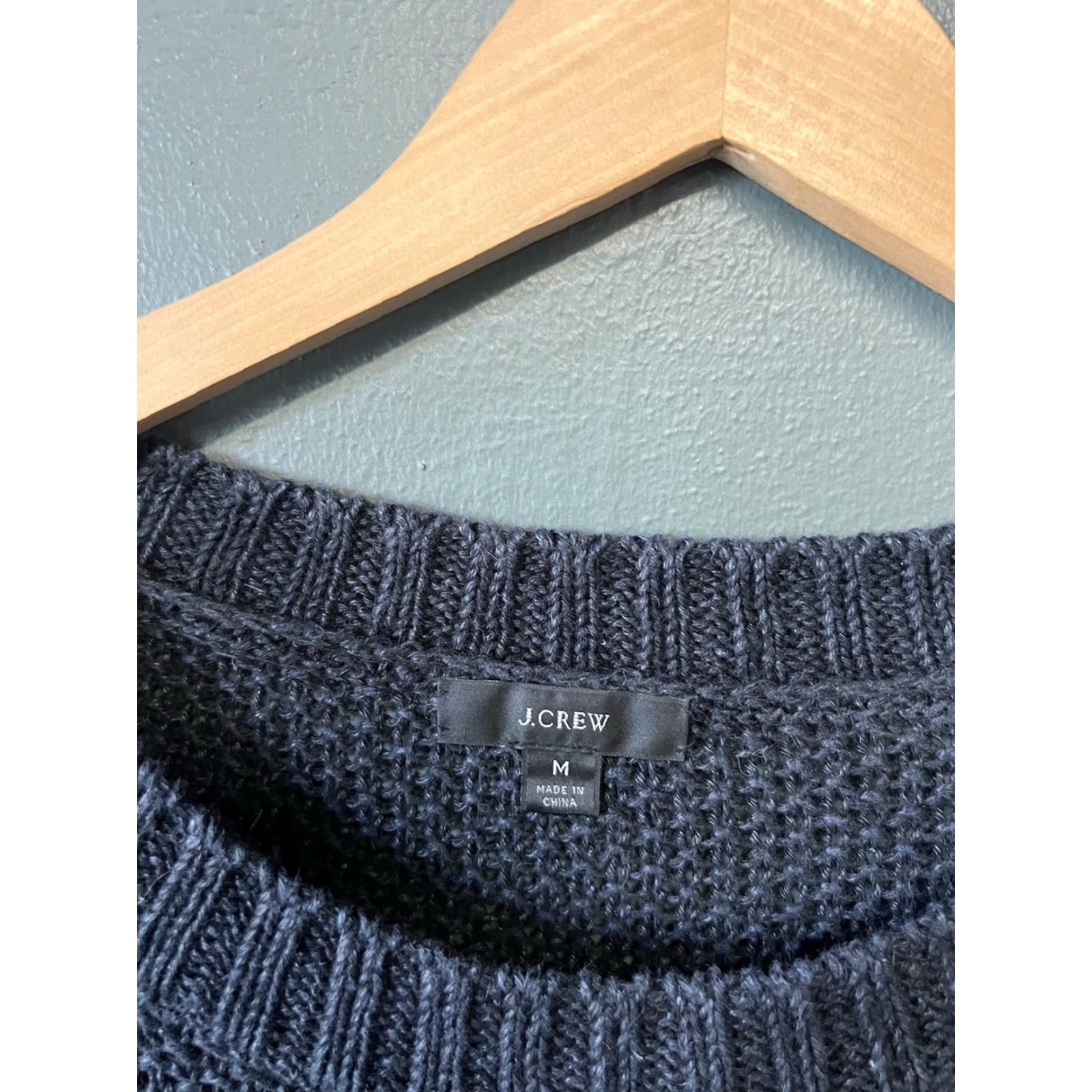 J.Crew J.CREW Sweatshirt Pullover Knitted Knit Oversized Black Size M Womens Pullover Sweatshirt 24x26 Measurements Size M / US 6-8 / IT 42-44 - 3 Thumbnail