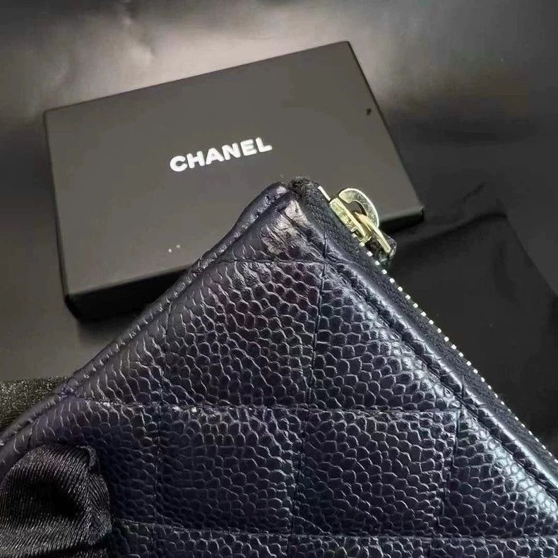 Chanel Chanel Navy Blue Coin Purse -2505 Size ONE SIZE - 4 Thumbnail