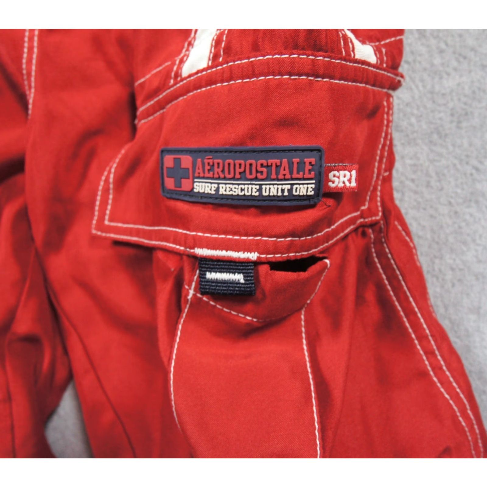 Vintage VINTAGE Aeropostale Shorts Mens 34 Red Boardshorts Swim Cargo Pockets Y2K Adult Mens Size US 34 / EU 50 - 3 Thumbnail