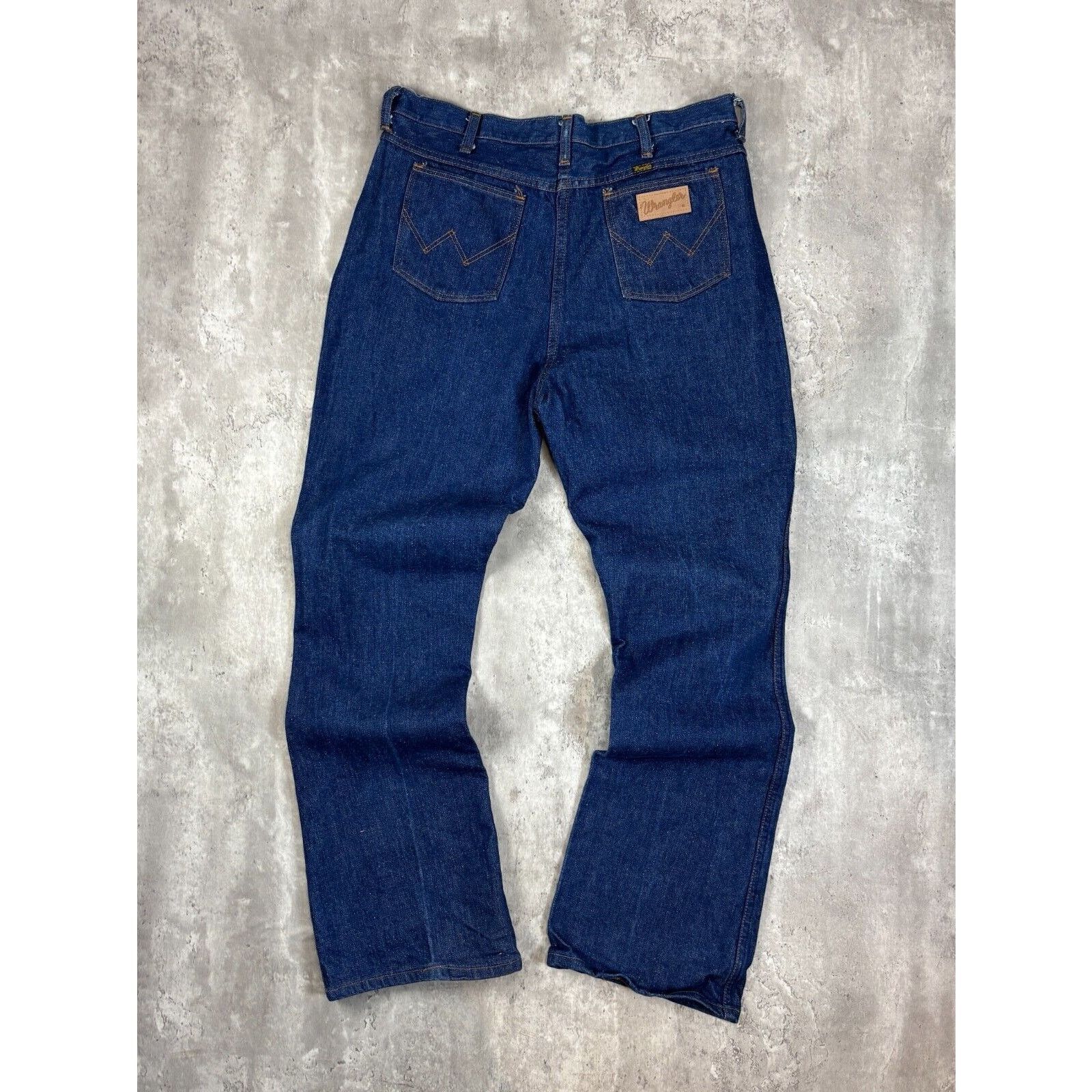 Wrangler Vintage Wrangler Western Dark Wash Straight Denim Pants 37 Size US 37 - 2 Thumbnail