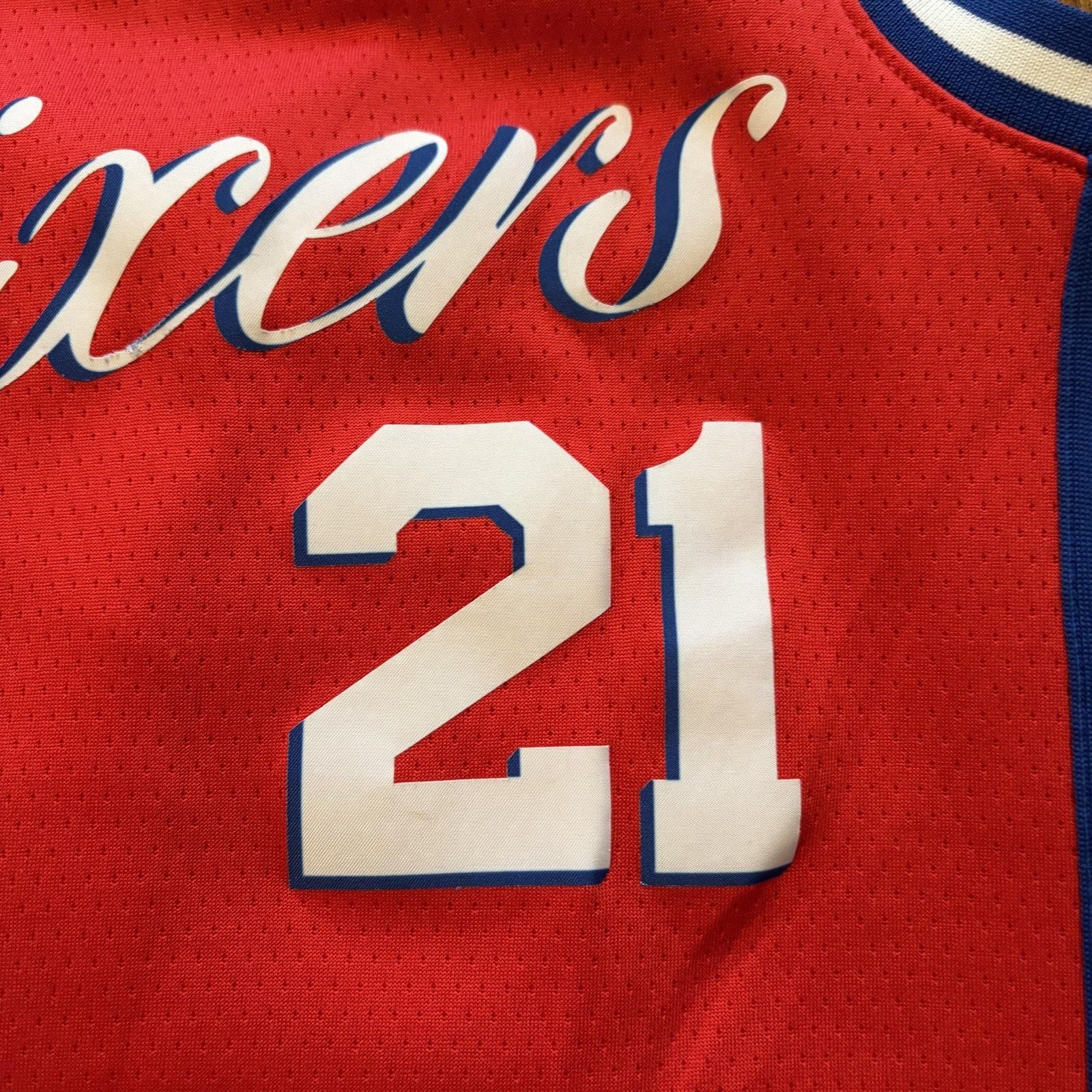 Nike Philadelphia 76ers Jersey Boys Small Joel Embiid 21 Nike Size S / US 4 / IT 40 - 9 Thumbnail