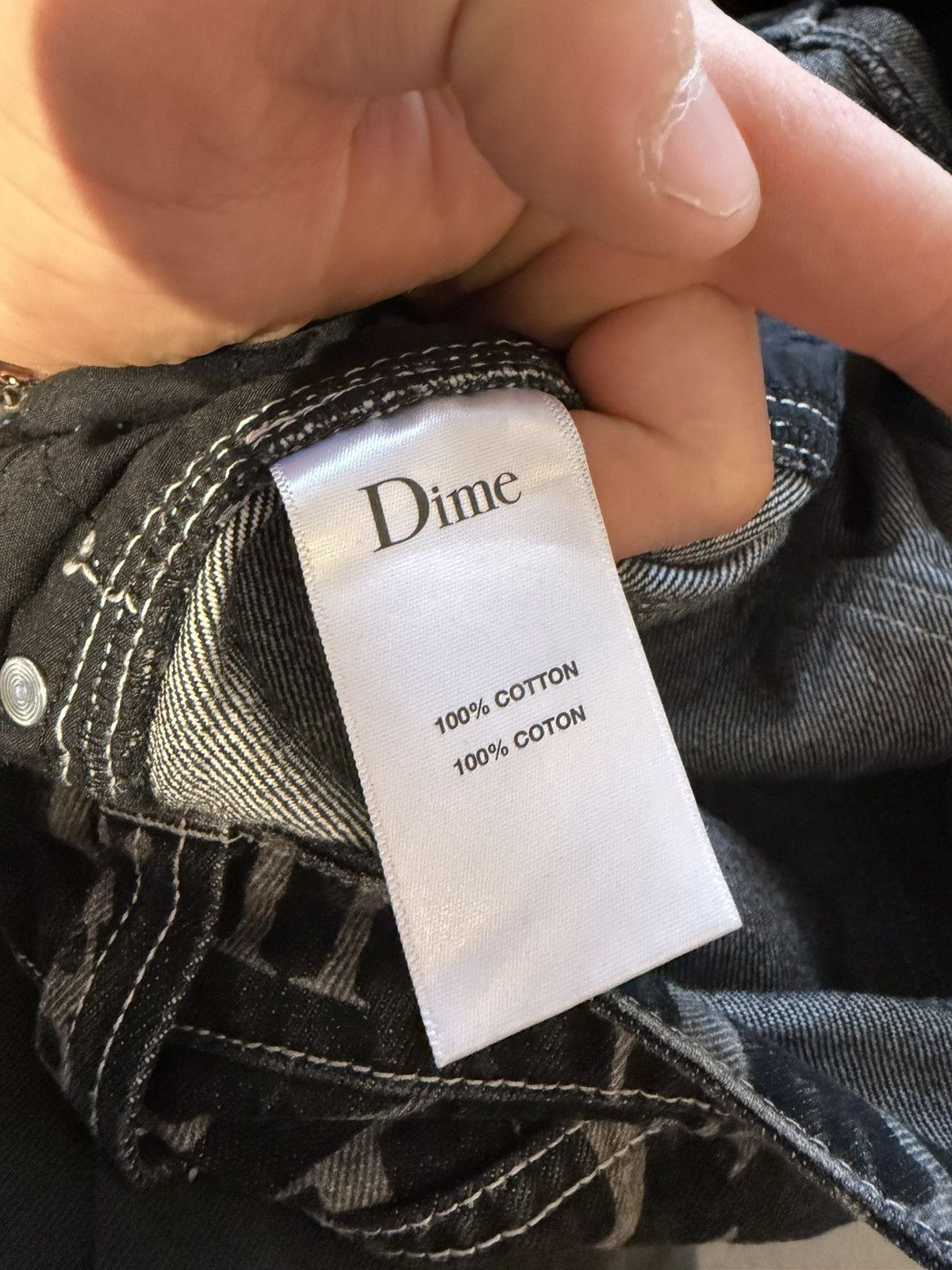 Dime Dime jeans logo all over . Size US 32 / EU 48 - 6 Thumbnail