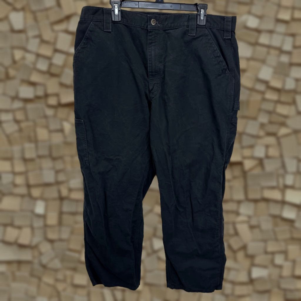 Carhartt VINTAGE Carhartt B151 Work Pants Black 40x30 Loose Original Fit Utility Carpenter Cotton Size US 40 / EU 56 - 1 Thumbnail