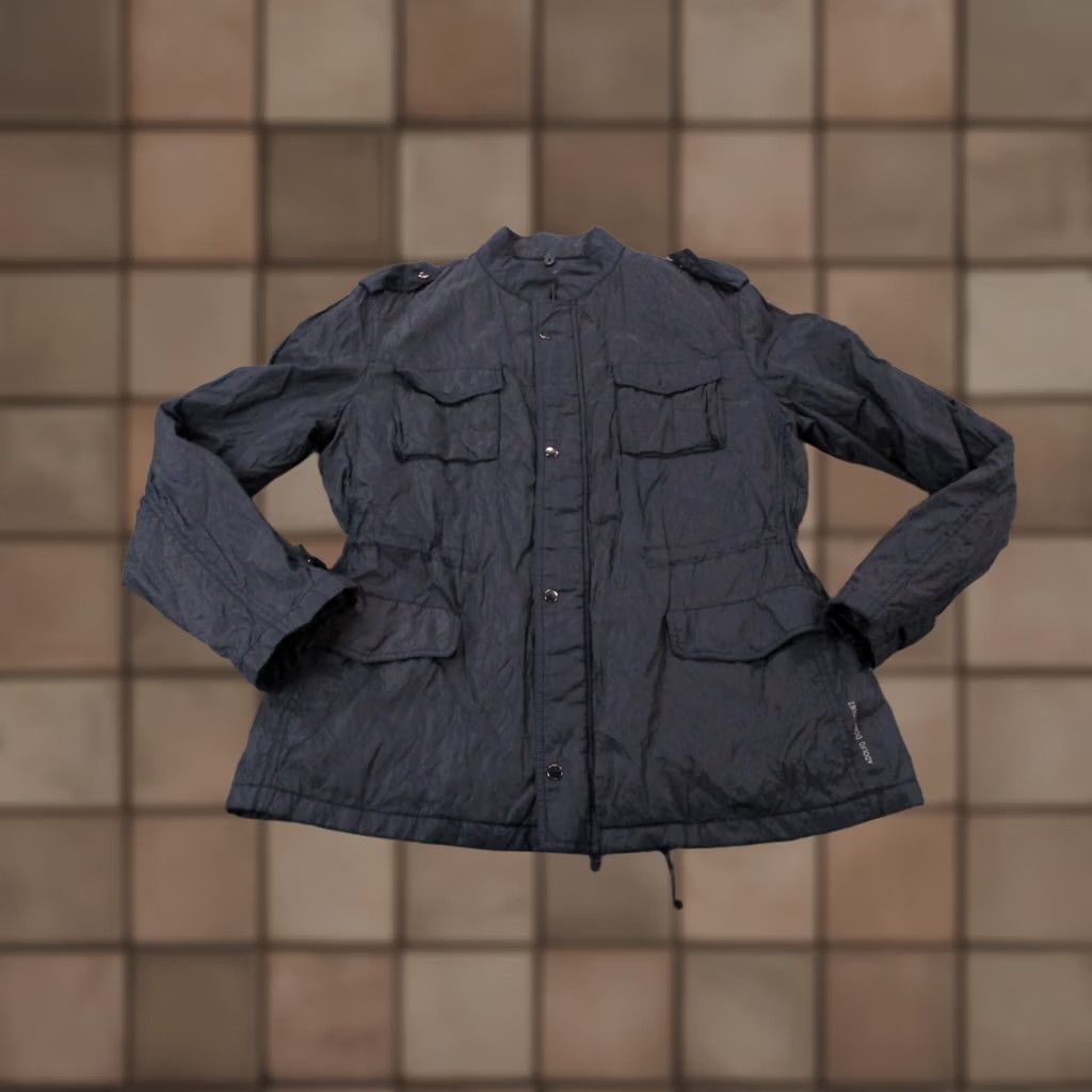 Vintage Adolfo Dominguez Jacket Men 50 L Performance Golf Rain Tailored Cargo Outdoors Outdoor Windbreaker Water Resistant Full Zip Pockets Blue Regular Mens Size US M / EU 48-50 / 2 - 1 Thumbnail