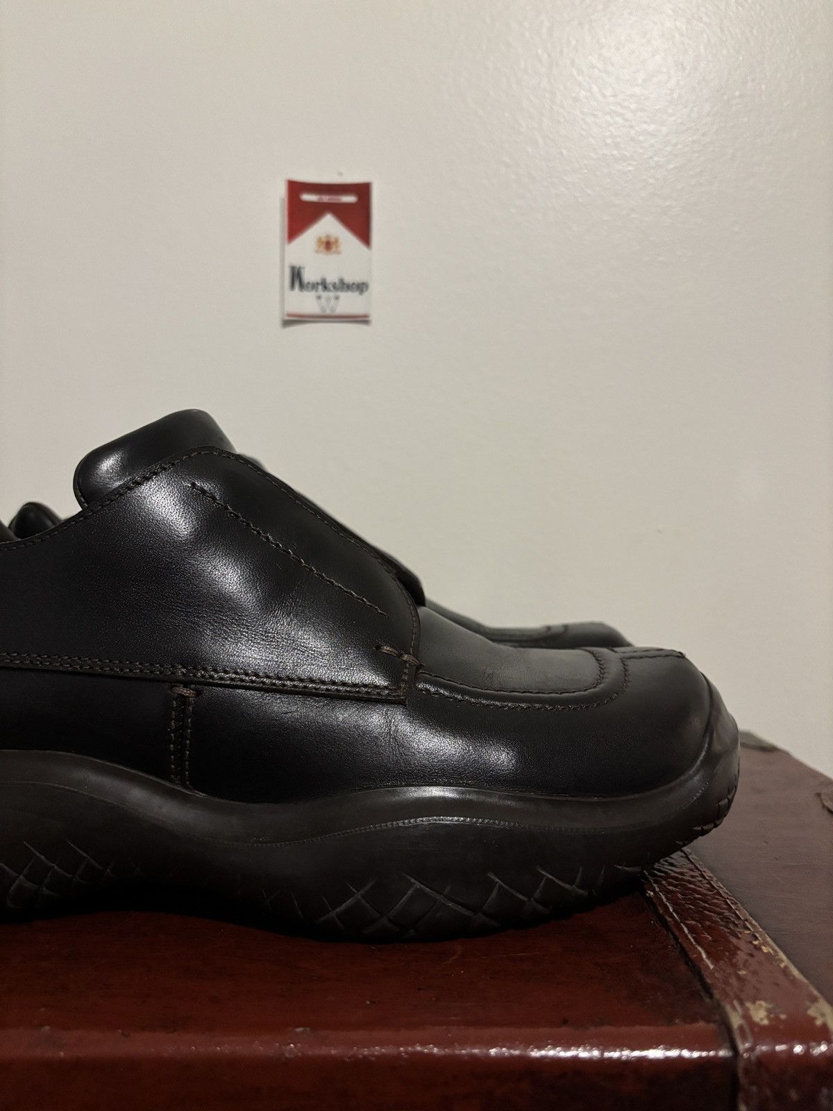 Prada Brown FW1999 Prada Square Toe Derby Vibram Sole Loafers Size US 9.5 / EU 42-43 - 14 Thumbnail