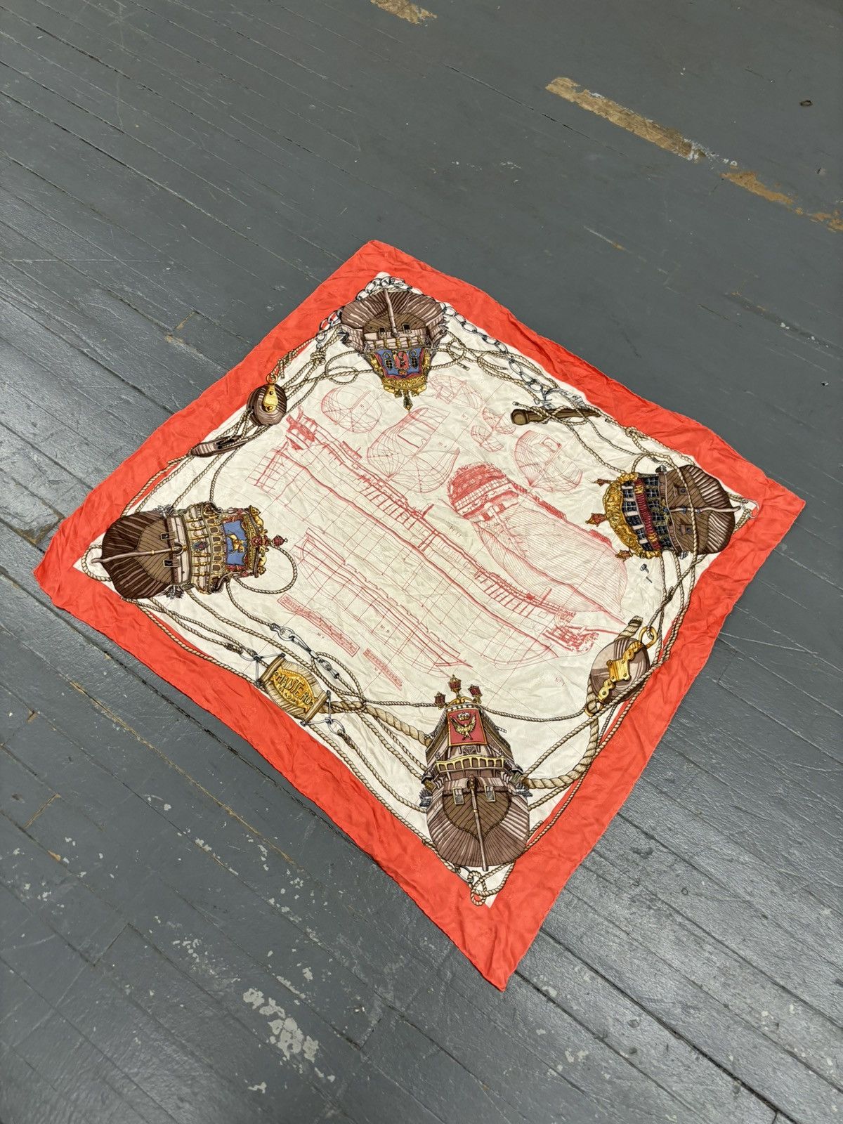 Designer × Vintage Vintage montero silk scarf Size ONE SIZE - 2 Thumbnail