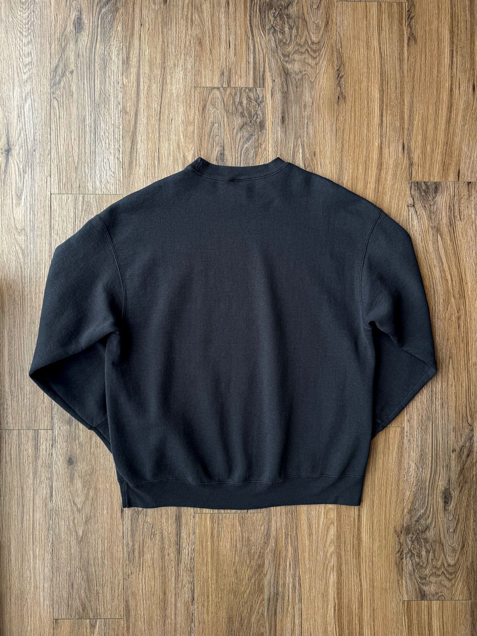 Fruit Of The Loom Vintage Fruit of the Loom Heavy Cotton Sweatshirt Black Size US XL / EU 56 / 4 - 3 Thumbnail