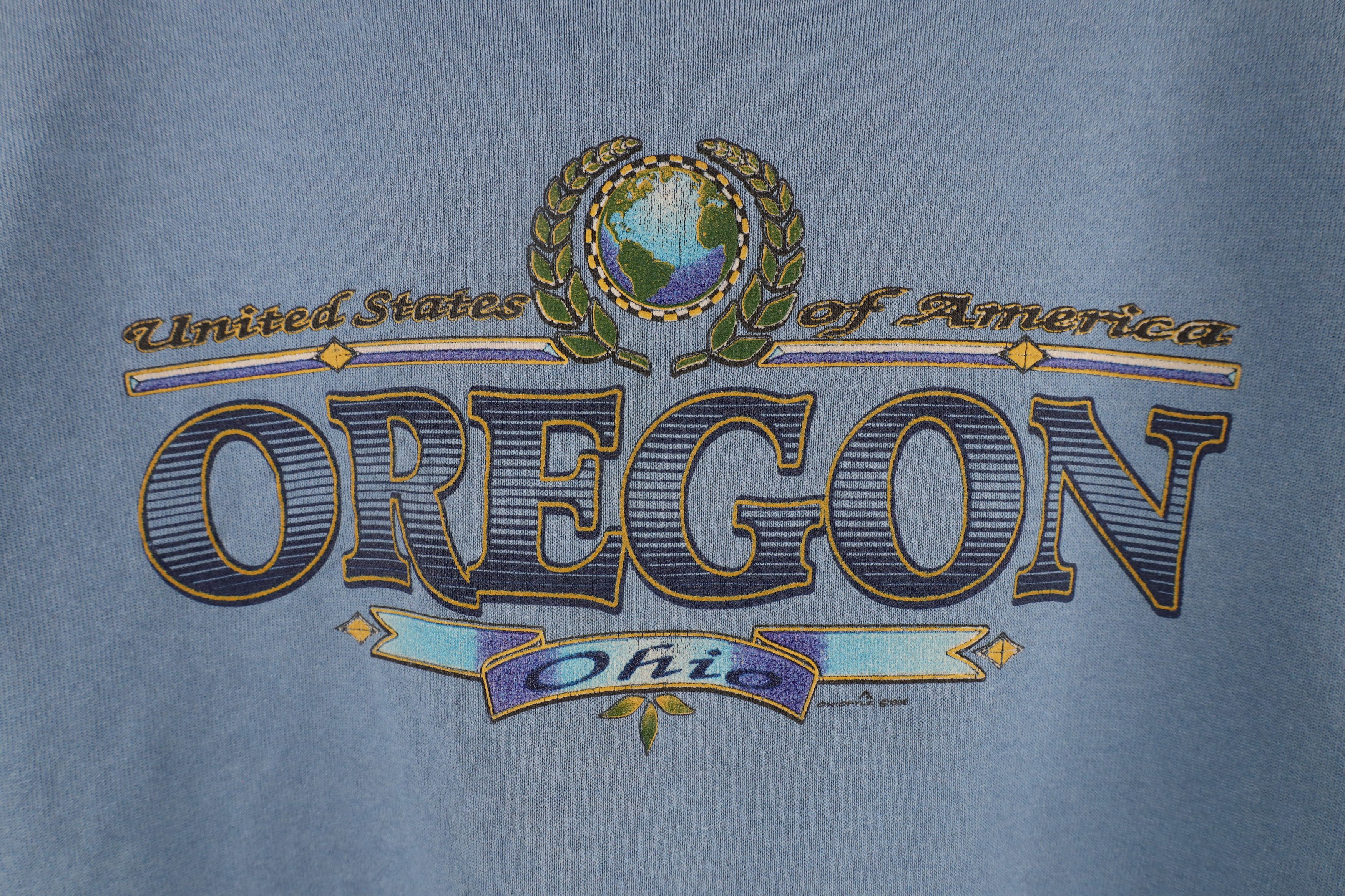 Vintage Vintage 90s Streetwear Out Oregon Ohio Crewneck Sweatshirt Size US XL / EU 56 / 4 - 4 Thumbnail