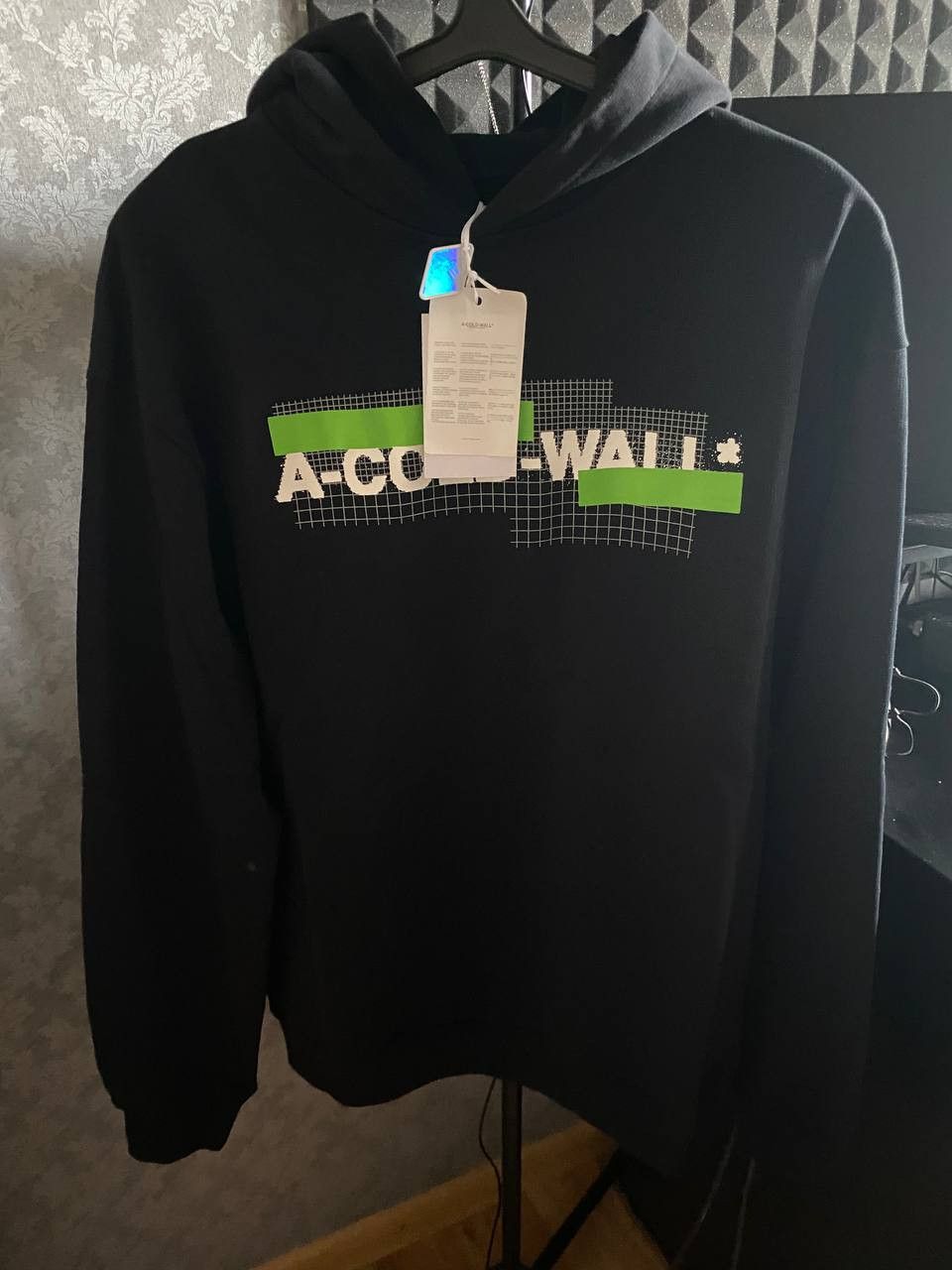 A-COLD-WALL* A-Cold-Wall* Black Grid Hoodie Size US M / EU 48-50 / 2 - 9 Thumbnail
