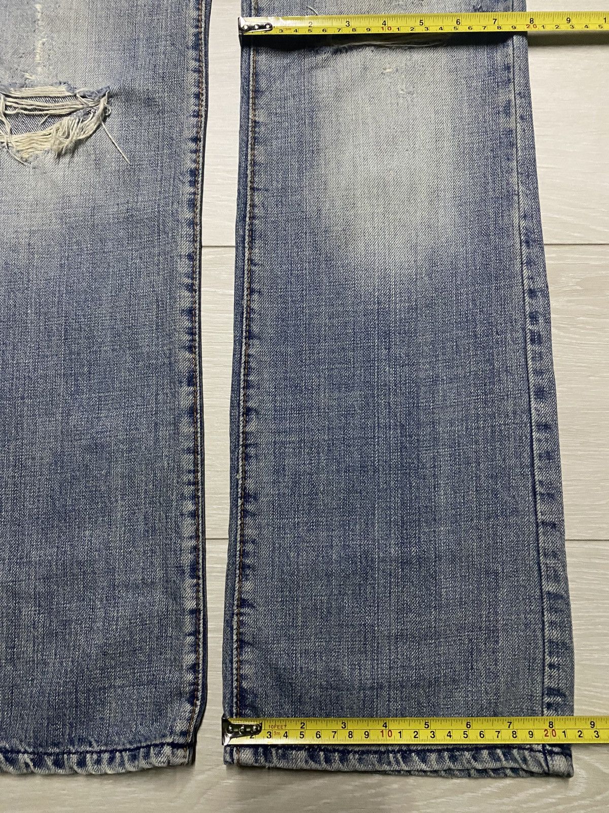 Japanese Brand Vintage Japanese Brand Miss60 Distressed Bootcut Flare Jeans Size US 30 / EU 46 - 18 Thumbnail