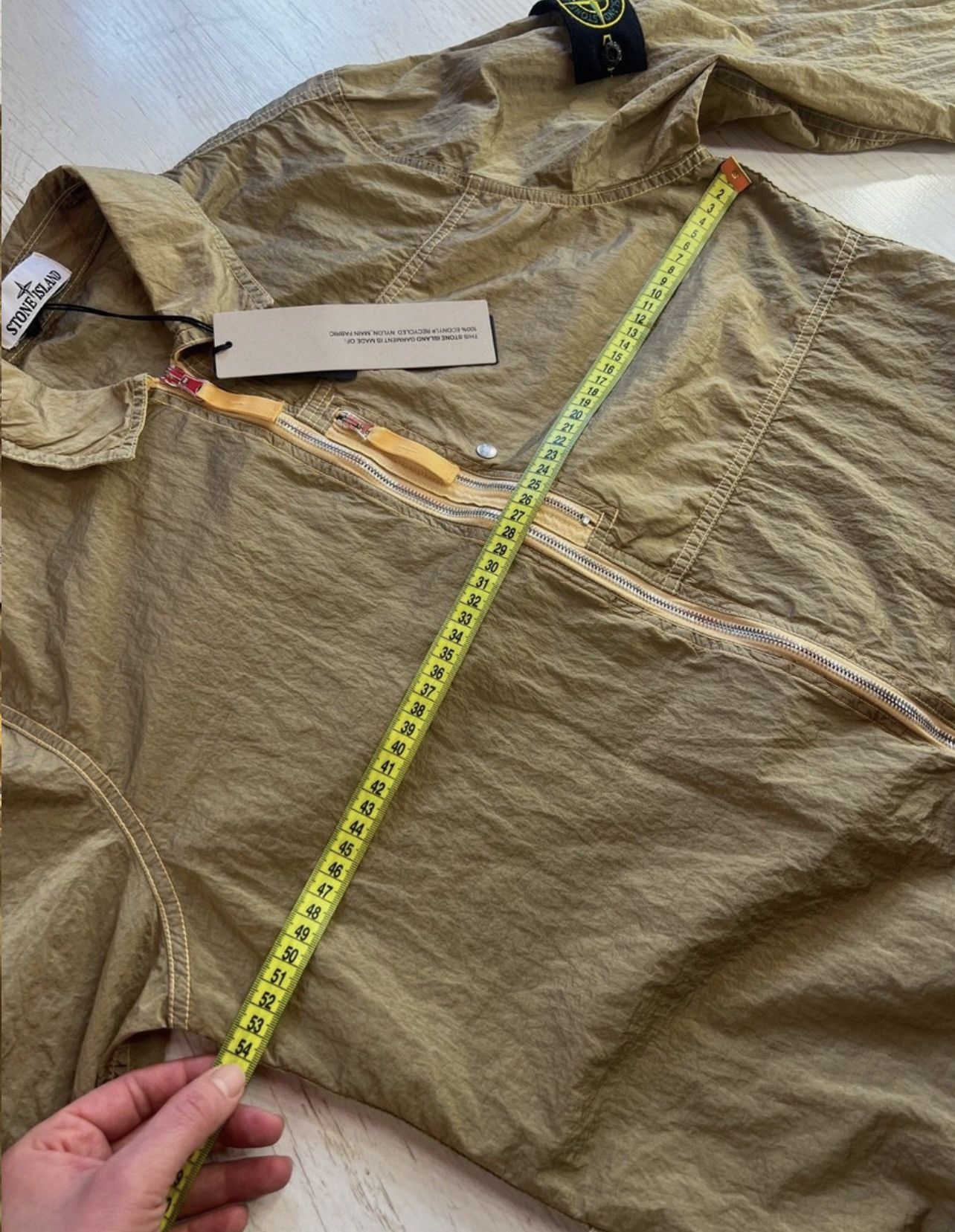 Stone Island Stone Island Nylon Metal Zip Overshirt – Mustard – Size M Size US M / EU 48-50 / 2 - 11 Thumbnail