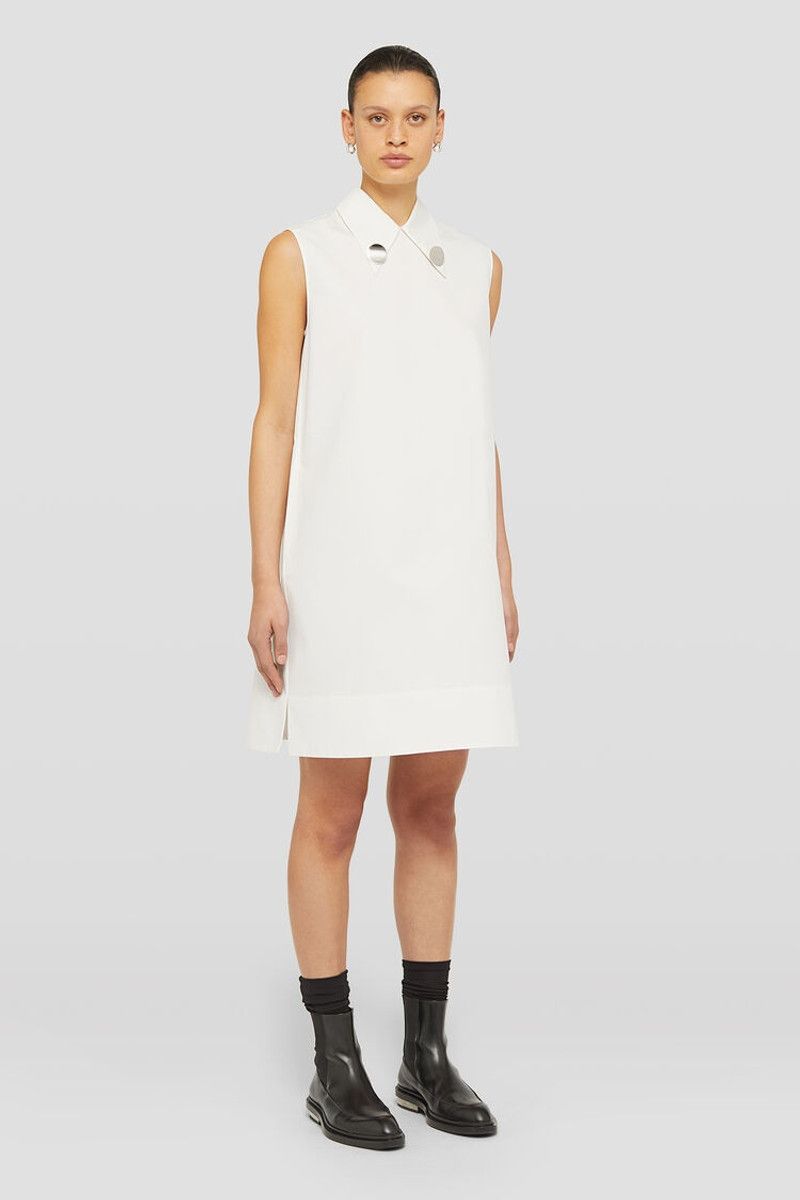 Jil Sander o1mt1gz0426 Mini Dress in White Size XS / US 0-2 / IT 36-38 - 5 Thumbnail