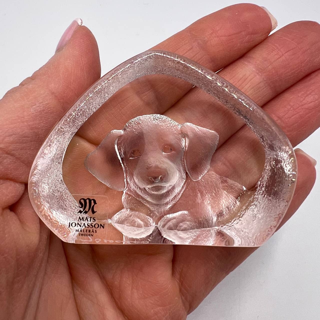 Vintage Vintage Mats Jonasson Crystal Paperweight Signed Size ONE SIZE - 8 Thumbnail