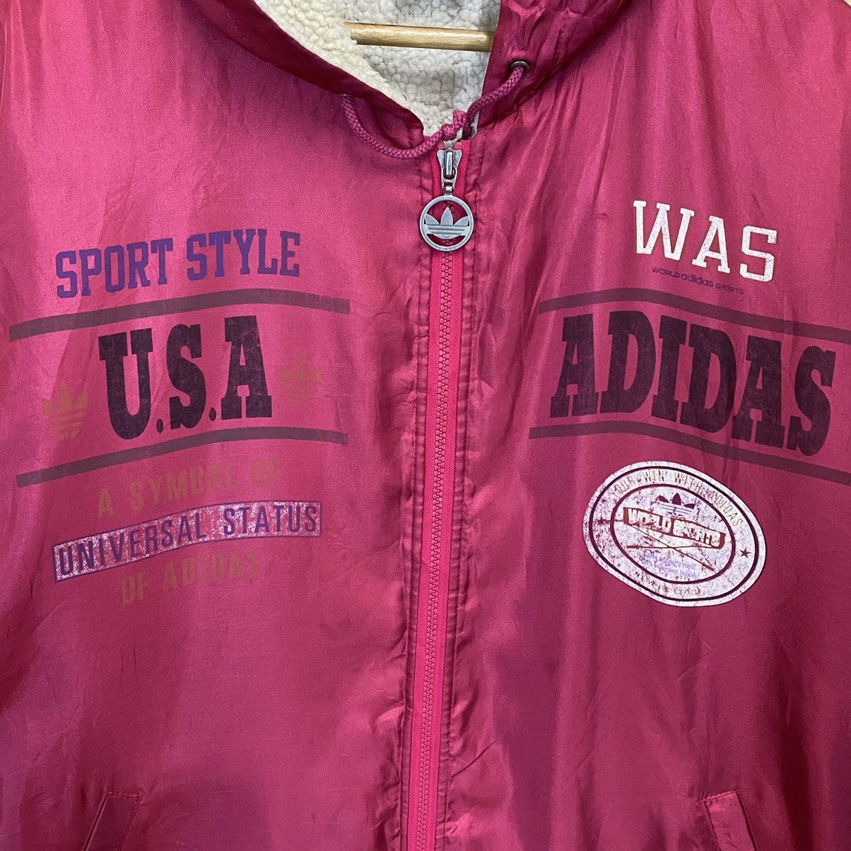 Adidas × Japanese Brand Vintage 90s Adidas Rainbow Big Logo Hoodie Jacket Size US XL / EU 56 / 4 - 5 Thumbnail
