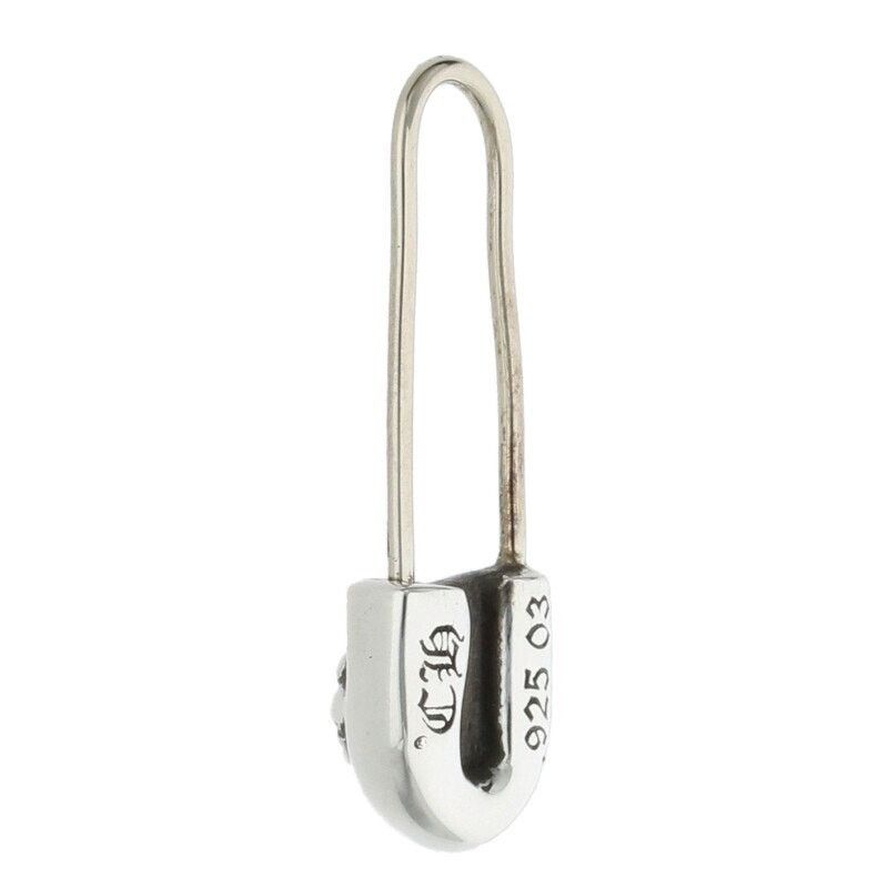 Chrome Hearts Chrome Hearts Safety Pin Emerald Silver Earring Size ONE SIZE - 2 Thumbnail