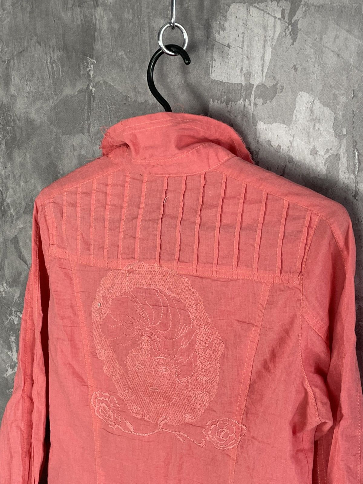 Cop Copine Cop Copine long sleeve button up big logo y2k blouse Size L / US 10 / IT 46 - 10 Thumbnail