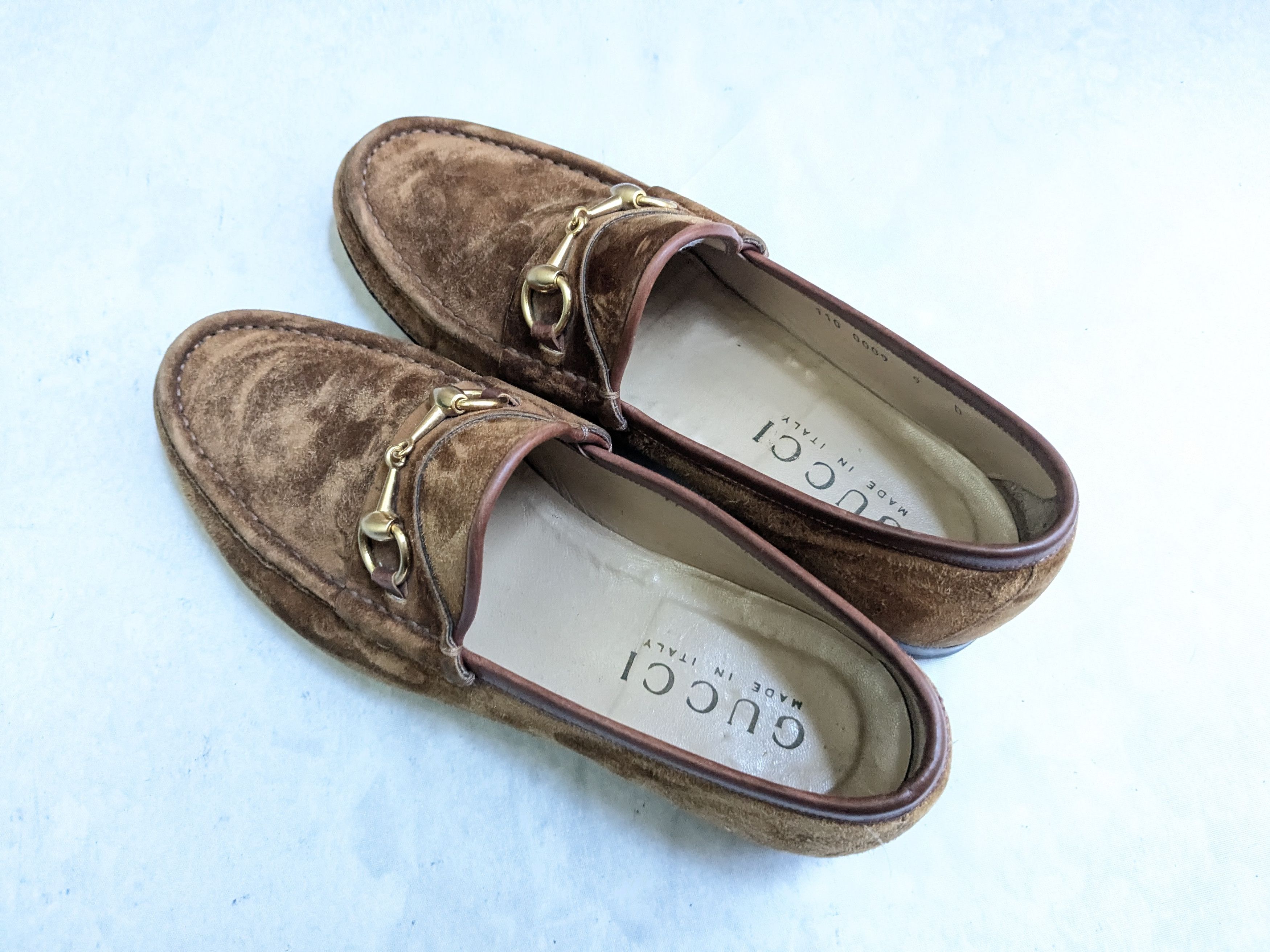 Gucci Gucci Horsebit Loafers Brown 9 D Suede Leather Size US 9 / EU 42 - 13 Thumbnail