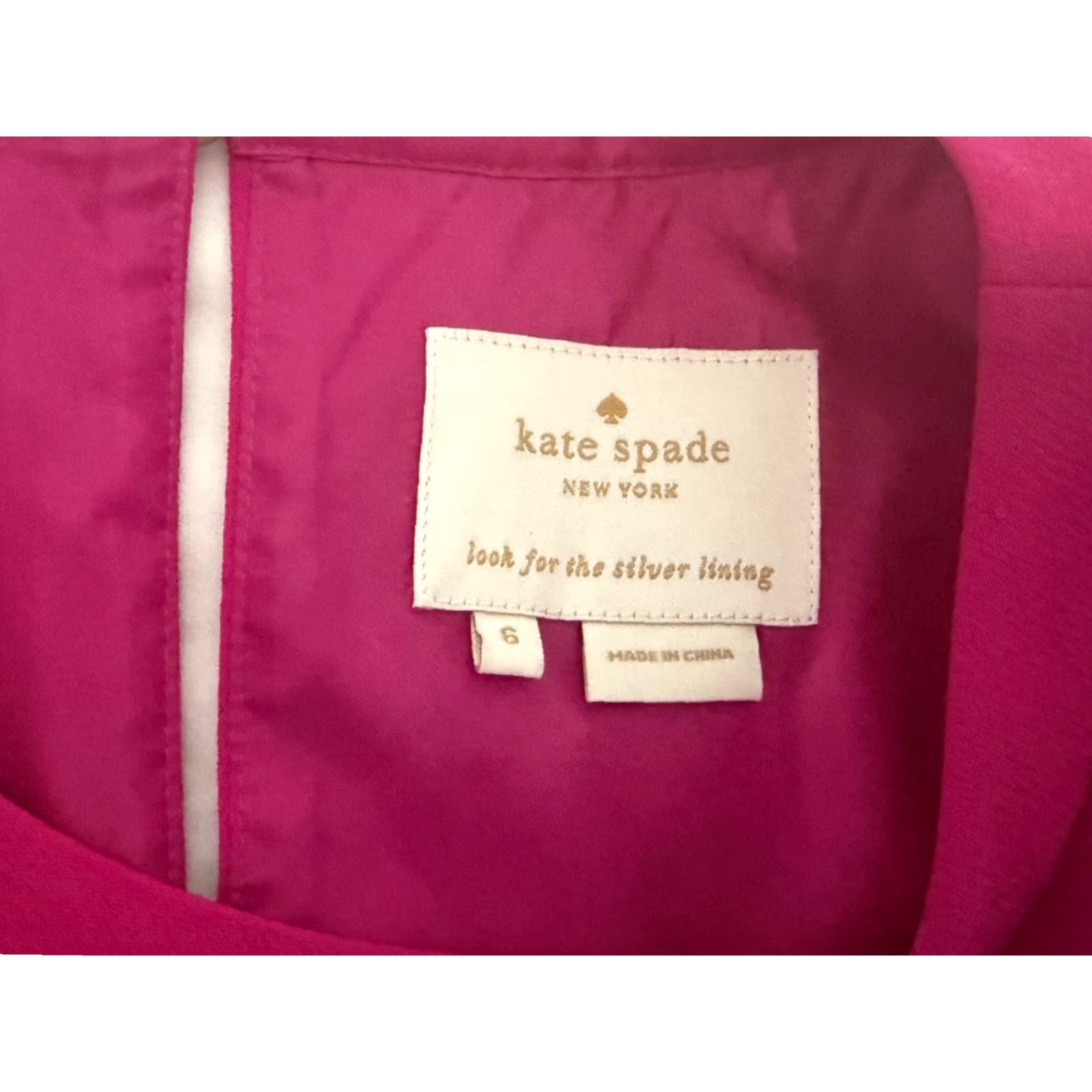 Pinko Kate Spade Pink Fancy Meeting You Sweetheart Scallop Demi Shift Dress Sz 6 Size M / US 6-8 / IT 42-44 - 5 Thumbnail
