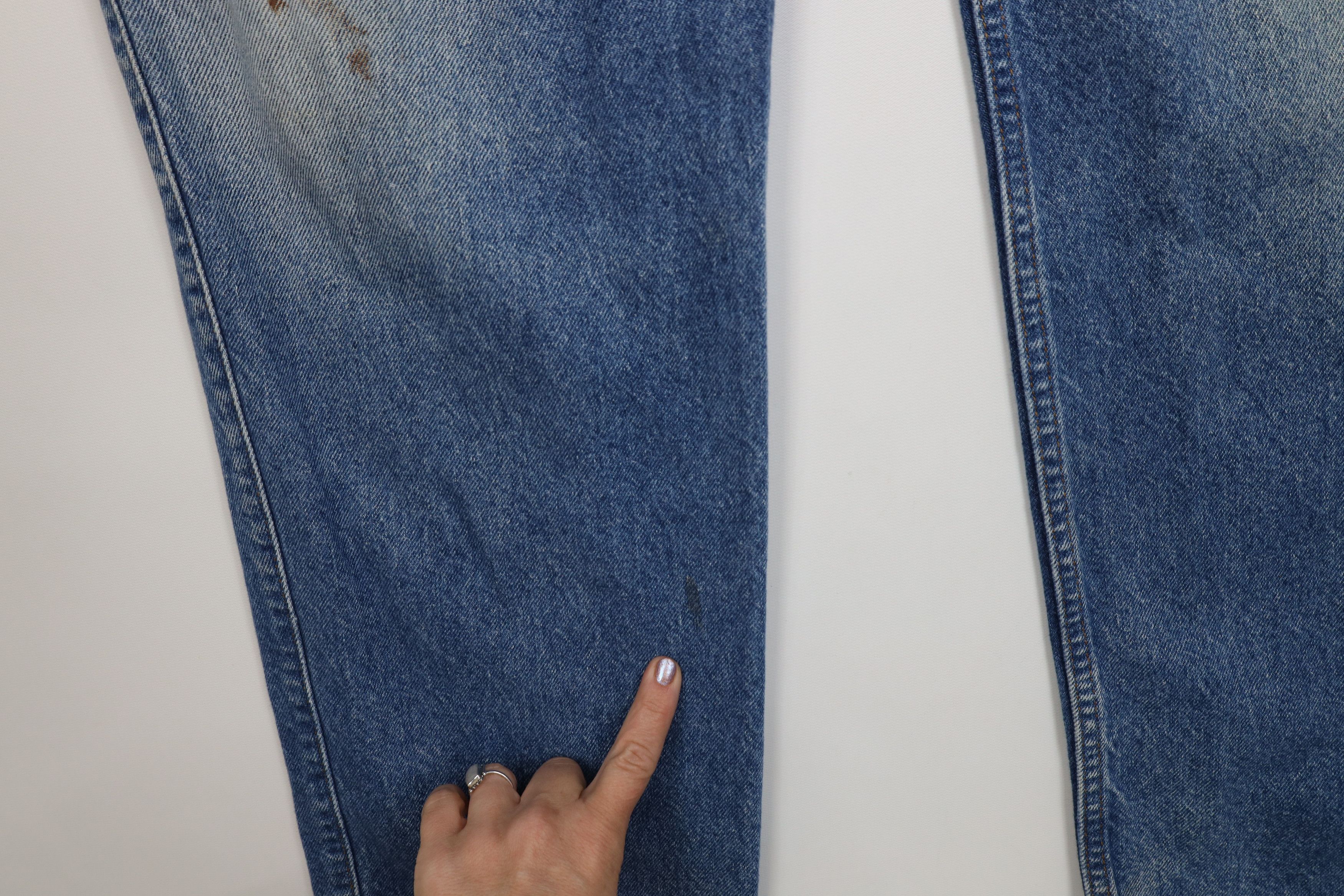 Levi's Vintage 90s Levis 540 Relaxed Fit Wide Leg Jeans Blue Size US 42 / EU 58 - 6 Thumbnail