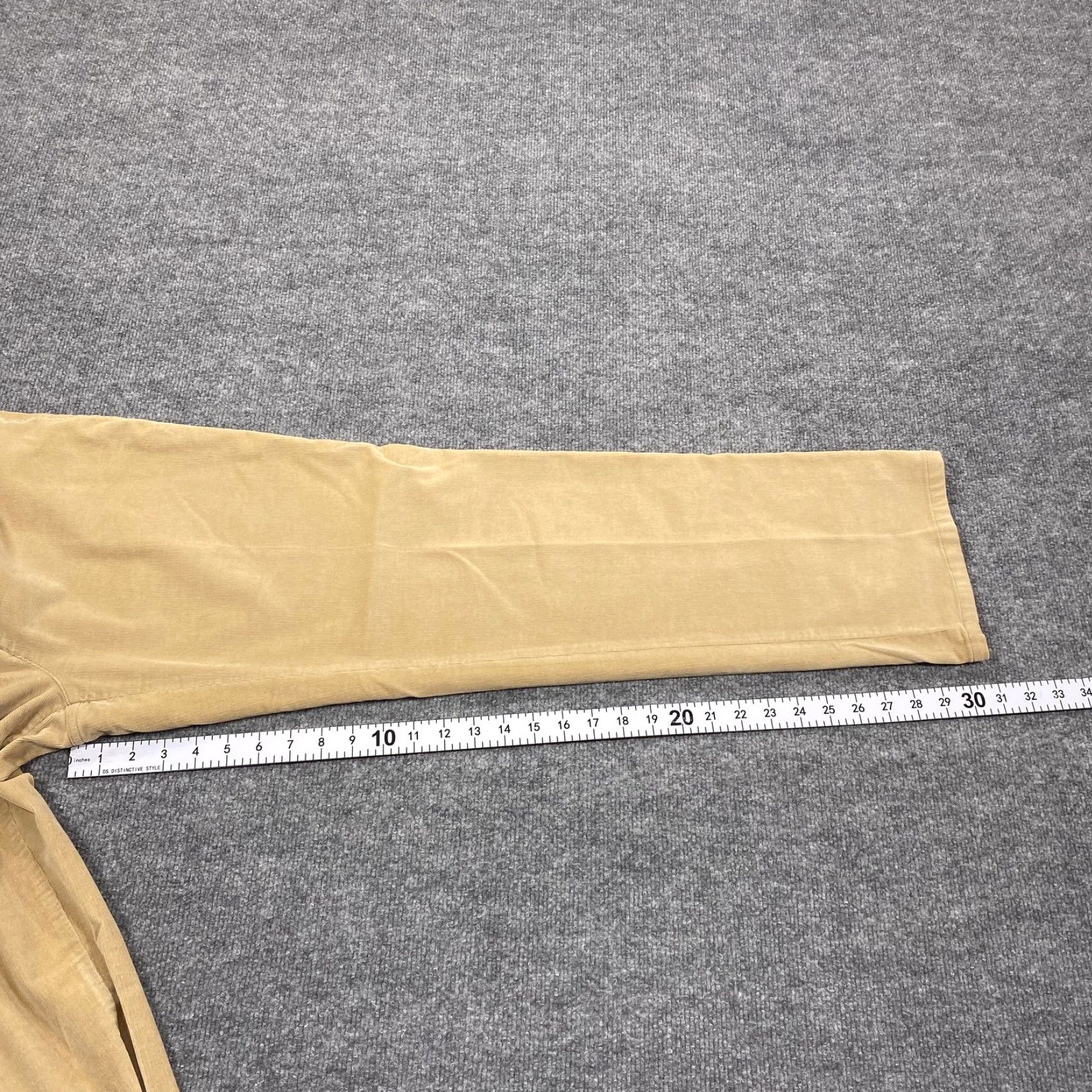 Vintage Style&co. Jeans Womens 12 Beige Corduroy Straight Relaxed 31x32 5-Pocket Stretch Size 34" / US 12 / IT 48 - 6 Thumbnail