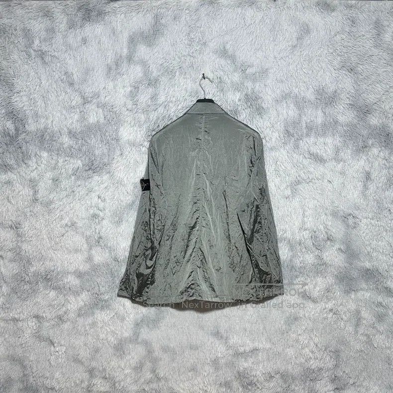 Stone Island Stone Island Metal Nylon Jacket Coat Light Blue Color Size Size US XXL / EU 58 / 5 - 2 Thumbnail