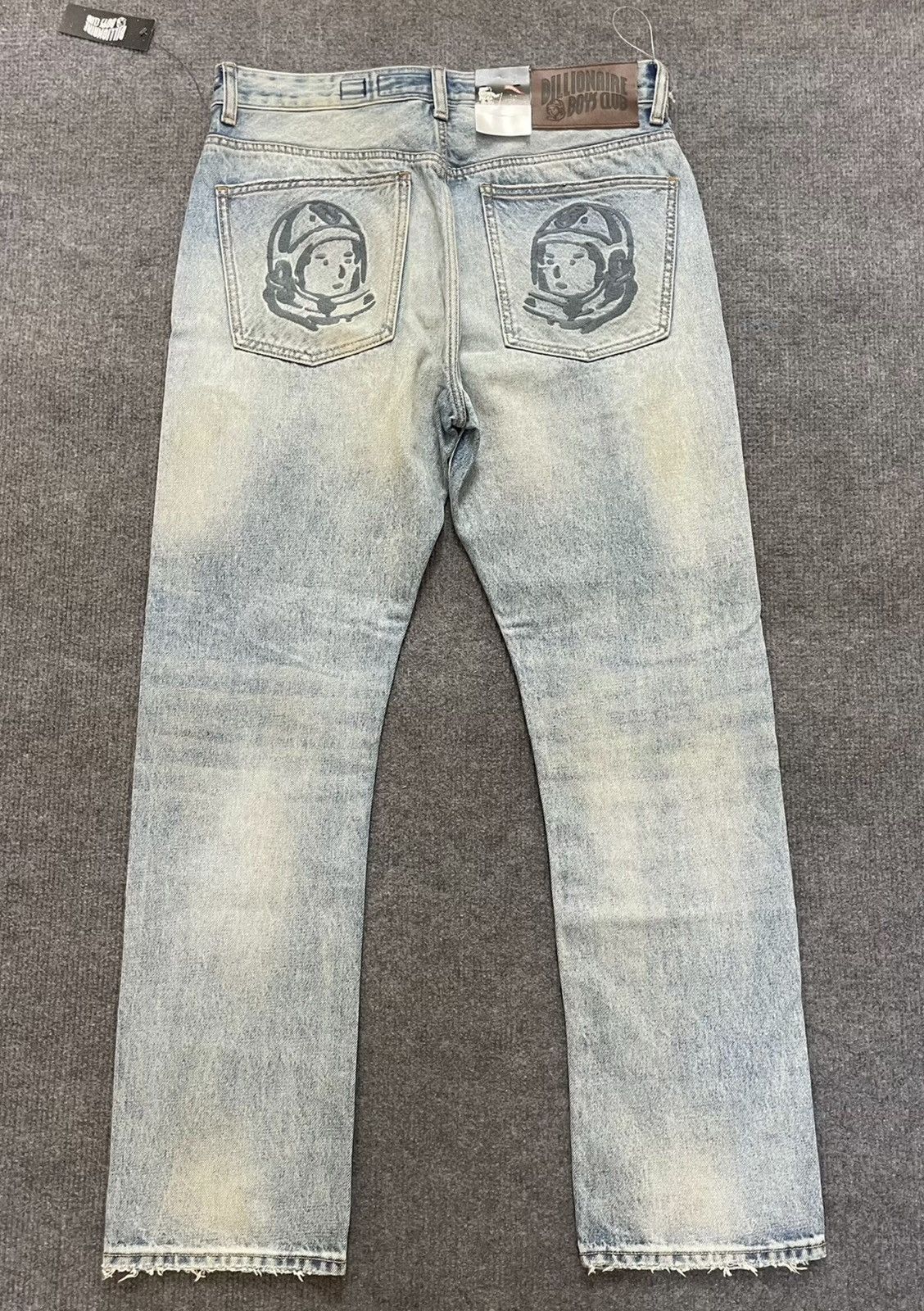 Billionaire Boys Club BBC Distressed Embroidered Loose-Fit Jeans Size US 32 / EU 48 - 2 Thumbnail