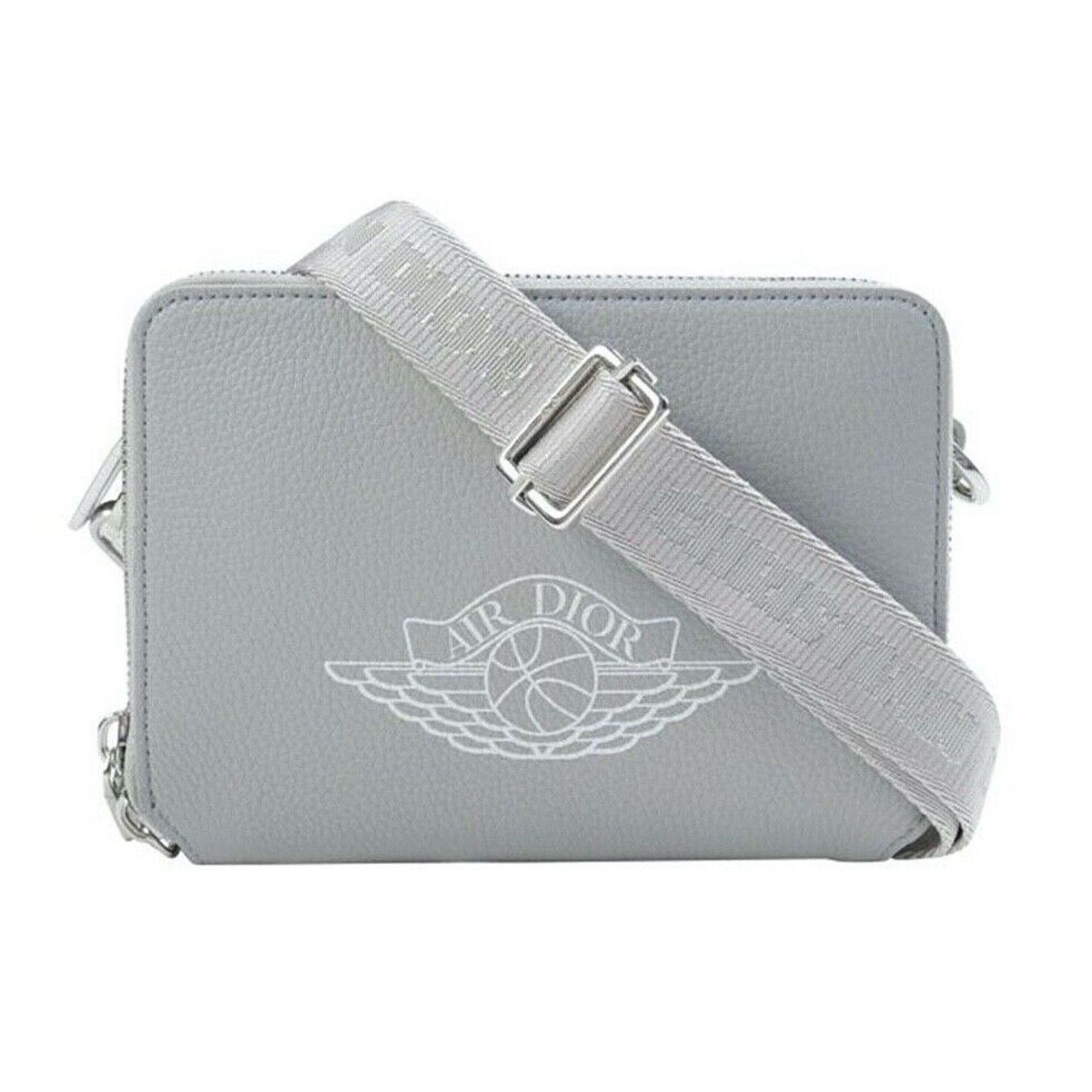Dior Air Dior Jordaan White Logo Small Zipped Around Compact Bag Size ONE SIZE - 7 Thumbnail