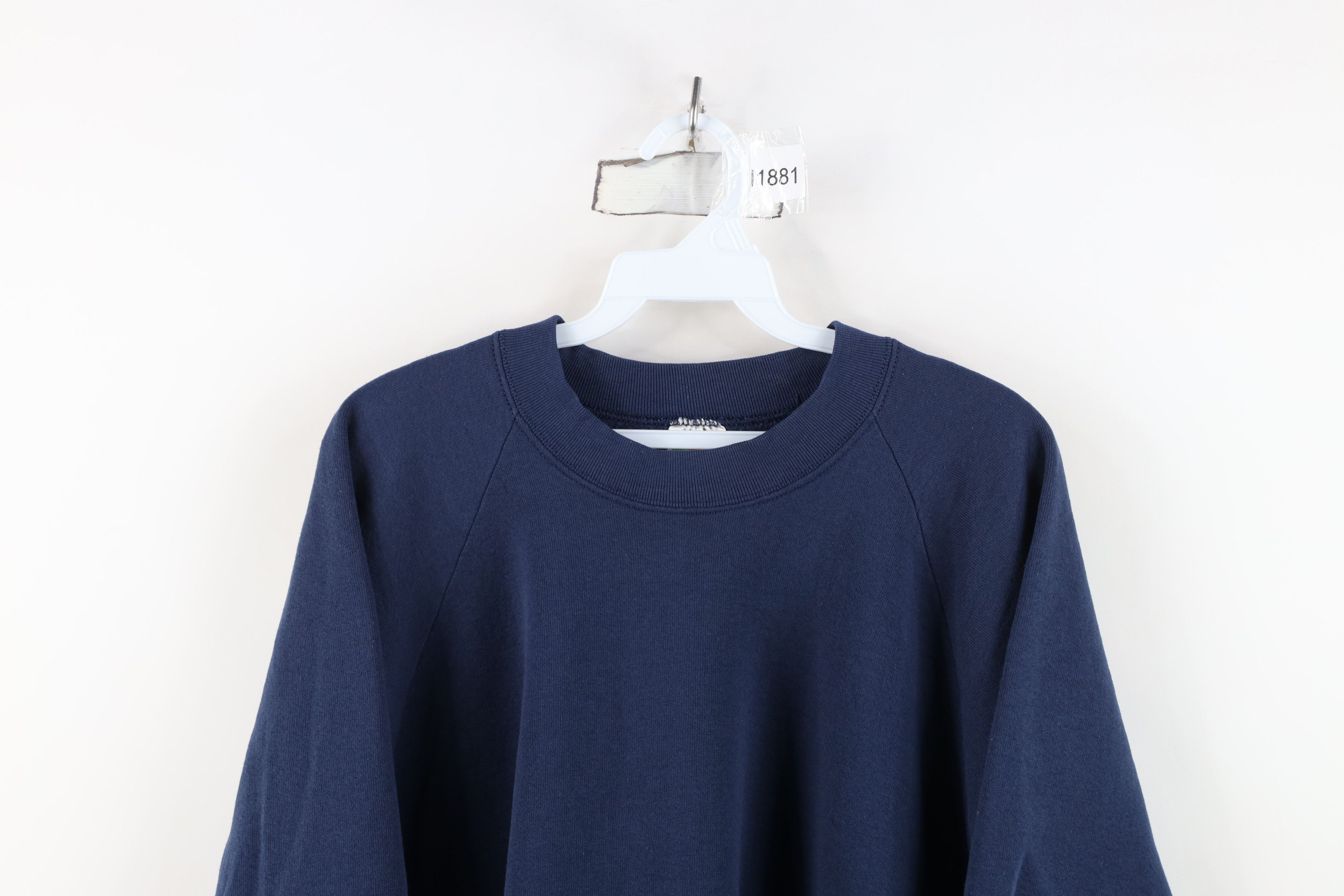 Vintage Vintage 90s Streetwear Blank Boxy Fit Crewneck Sweatshirt Size US XXL / EU 58 / 5 - 2 Thumbnail