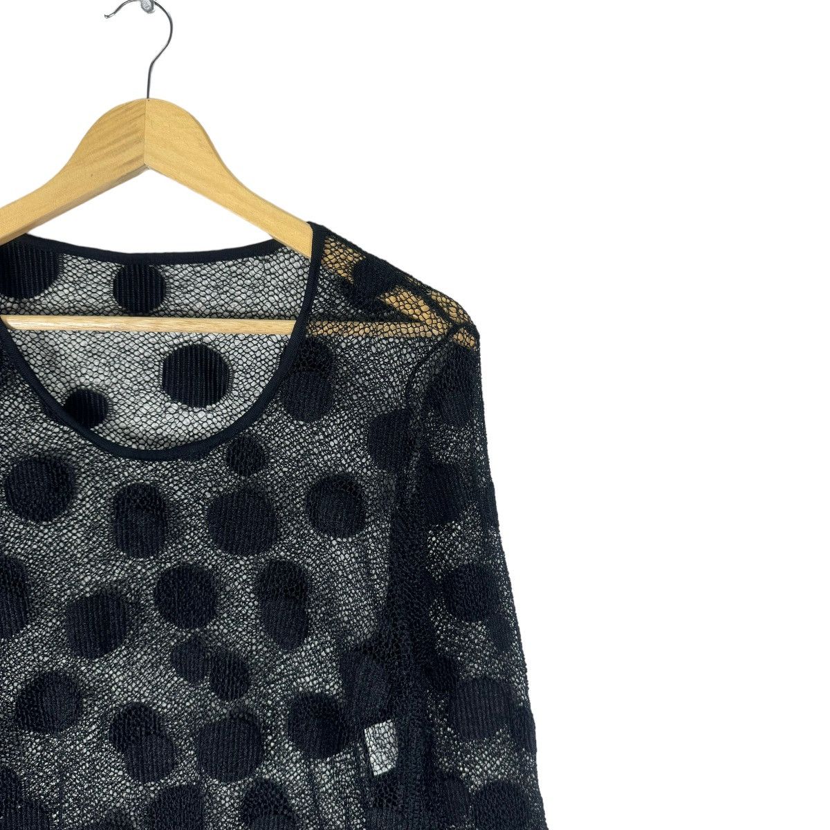 Japanese Brand 🌟KEIKO KISHI PLUS POLKA DOT MESH DRESS LIKE COMME DES GARCON Size M / US 6-8 / IT 42-44 - 3 Thumbnail