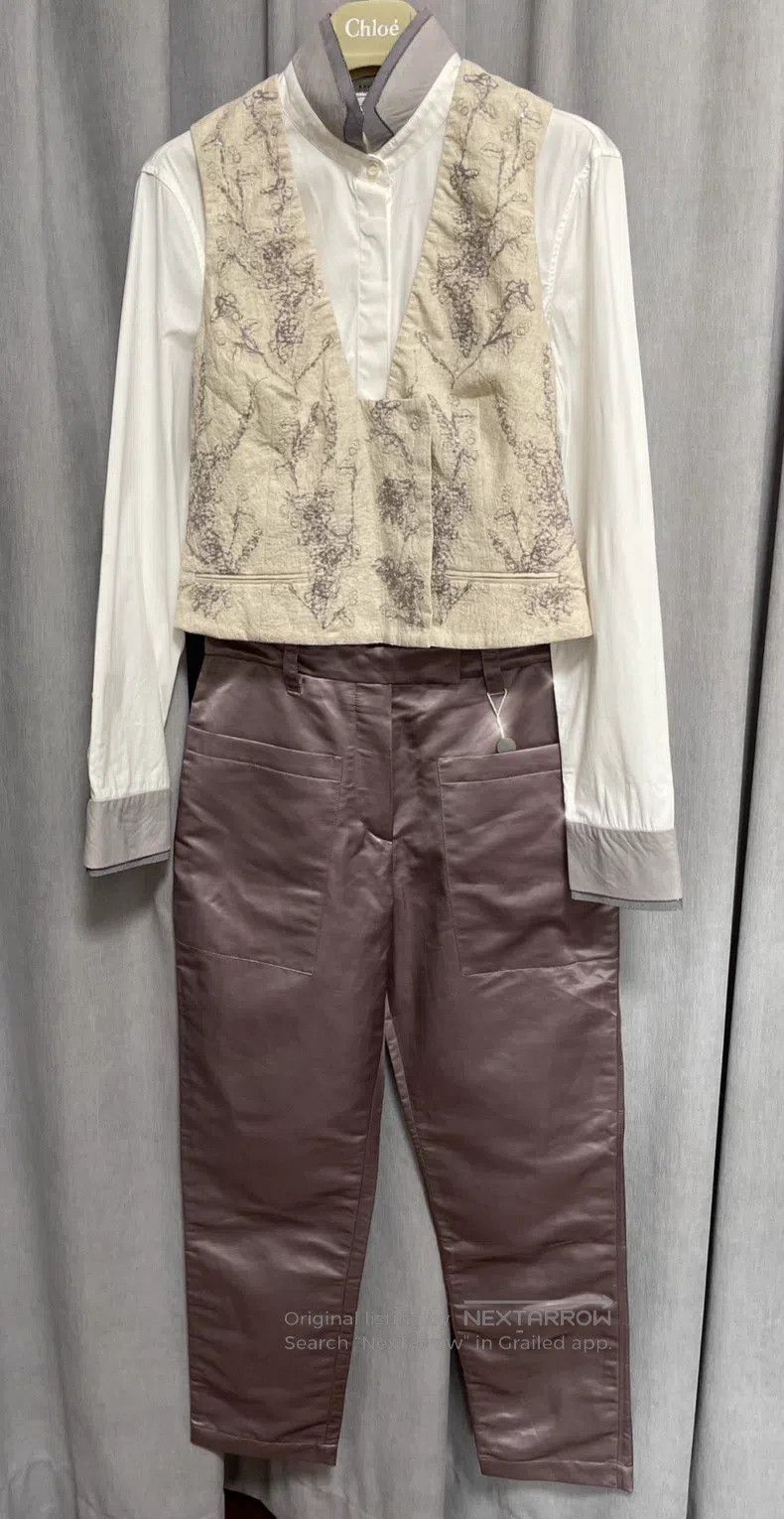 Brunello Cucinelli Brunello Cucinelli Hand-embroidered beaded appliqué dress Size S / US 4 / IT 40 - 4 Thumbnail