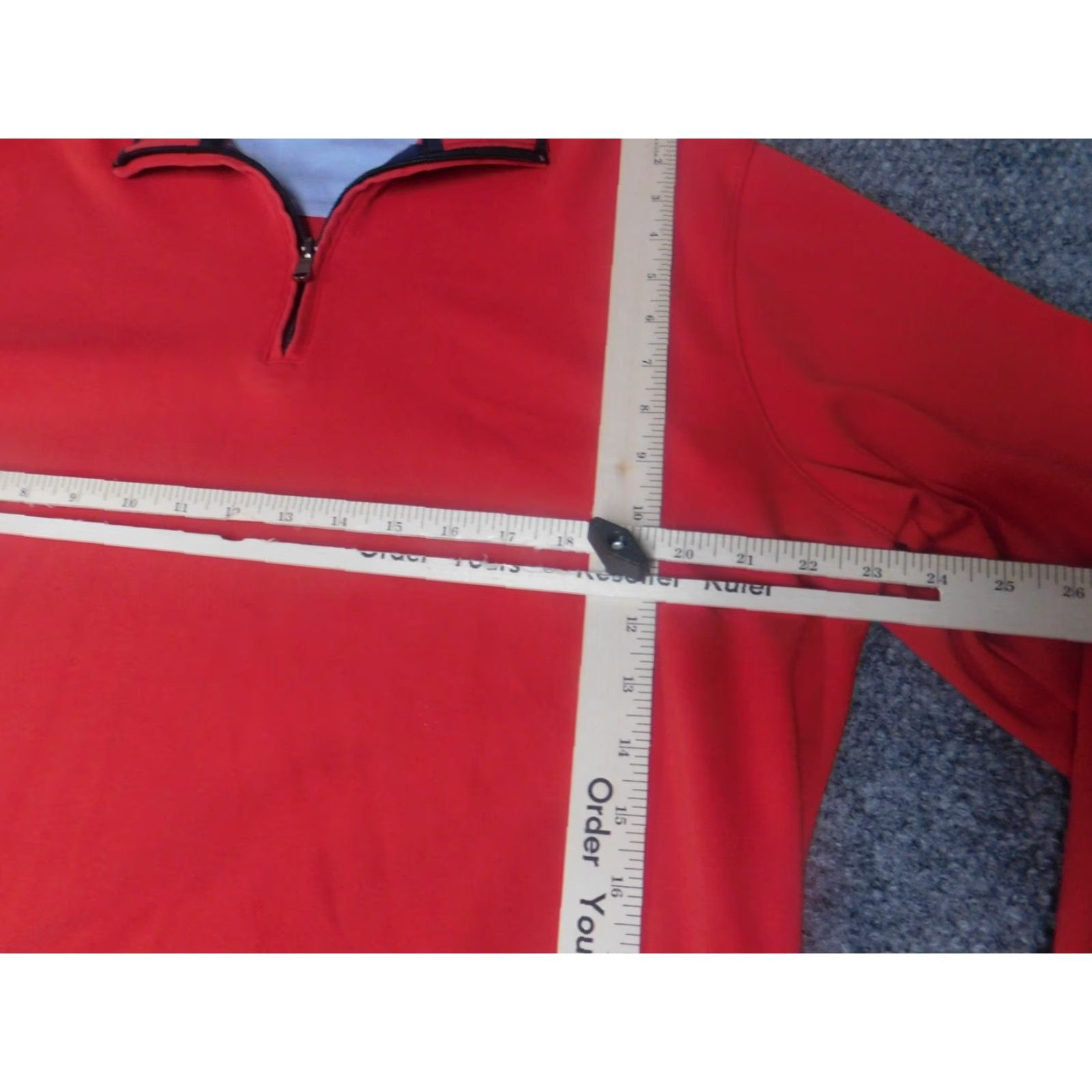 Vintage Jack Nicklaus Mens Sweater Pullover 1/4 Zip XL Red Mock Neck Knit Regular Button Long Sleeve Cotton Wool Classic Size US XL / EU 56 / 4 - 4 Thumbnail