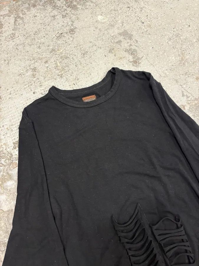 Jean Paul Gaultier 1990s Jean Paul Gaultier Black Obscure Extra Longsleeves Size S / US 4 / IT 40 - 5 Thumbnail