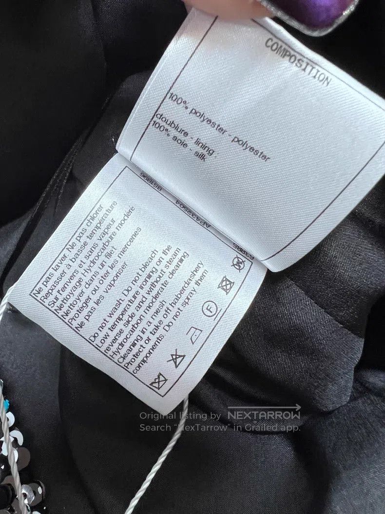 Chanel Chanel 22A show high-end handicraft workshop colour sequin Size 25" / US 0 / IT 36 - 7 Thumbnail