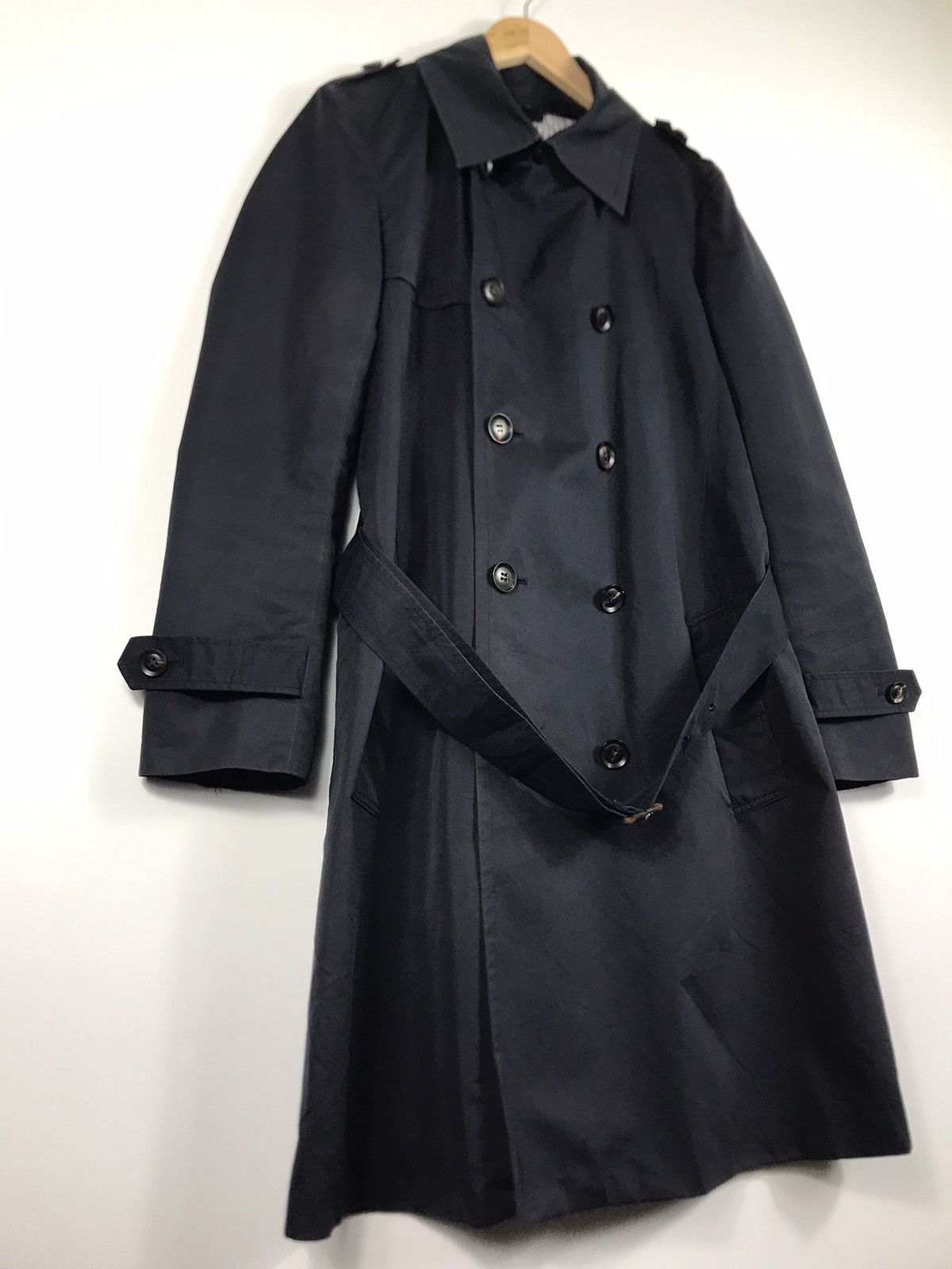 United Bamboo ⚡️Vintage Le Bac United Bamboo Double Breast Trench Long Coat Size S / US 4 / IT 40 - 2 Thumbnail