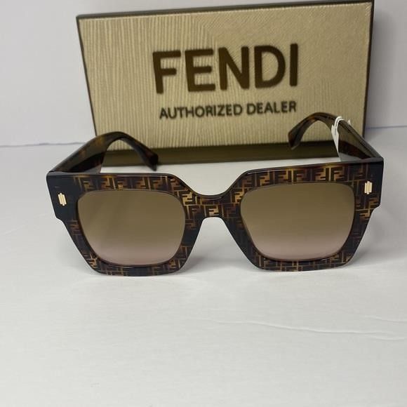 Fendi FENDI Acetate FF Sunglasses FF 0457/G/S Havana Size ONE SIZE - 7 Thumbnail