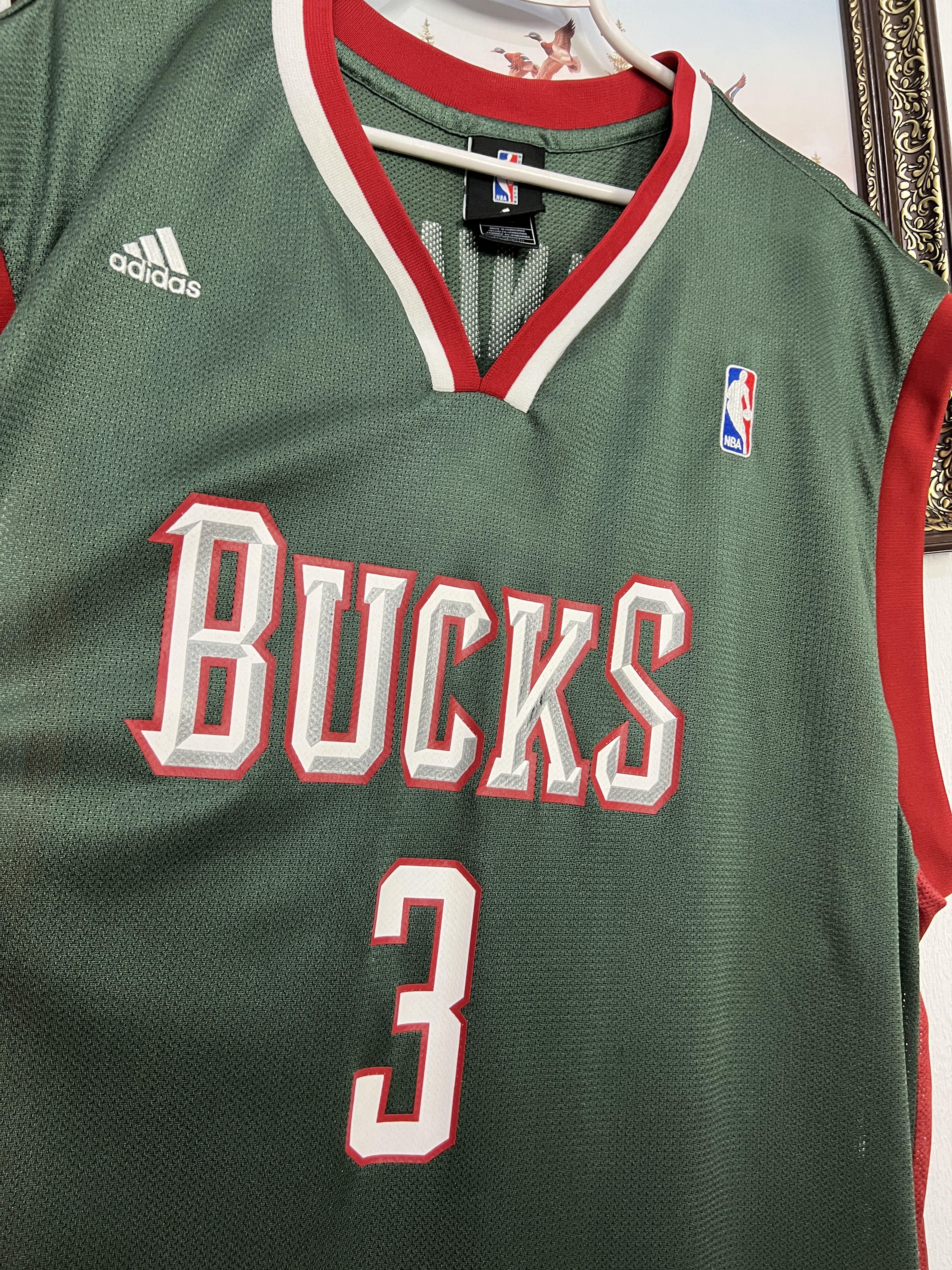 Adidas Vintage NBA Milwaukee Bucks Brandon Jennings Jersey NBA Size US XXL / EU 58 / 5 - 3 Thumbnail