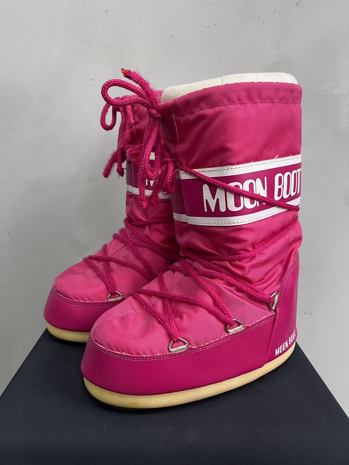 Moon Boot Pink Moon Boots Winter Classic Boots Balanciaga Style Y2K Size US 6 / IT 36 - 1 Thumbnail