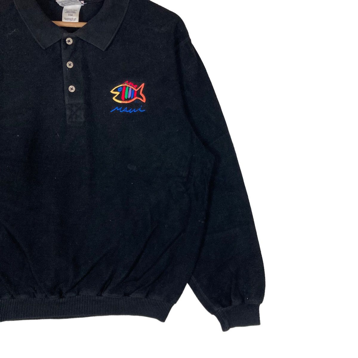 Vintage Vintage MUAI HAWAI Quarter Button Pullover Jumper Size US M / EU 48-50 / 2 - 4 Thumbnail