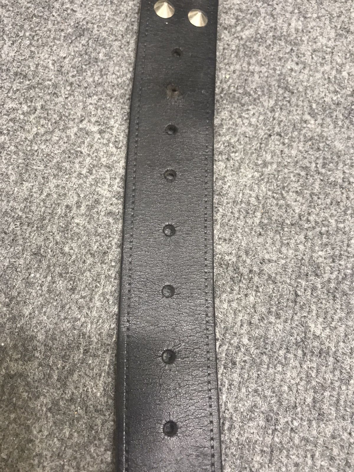 Genuine Leather Real Leather Spiky Punk Belt Size ONE SIZE - 4 Thumbnail