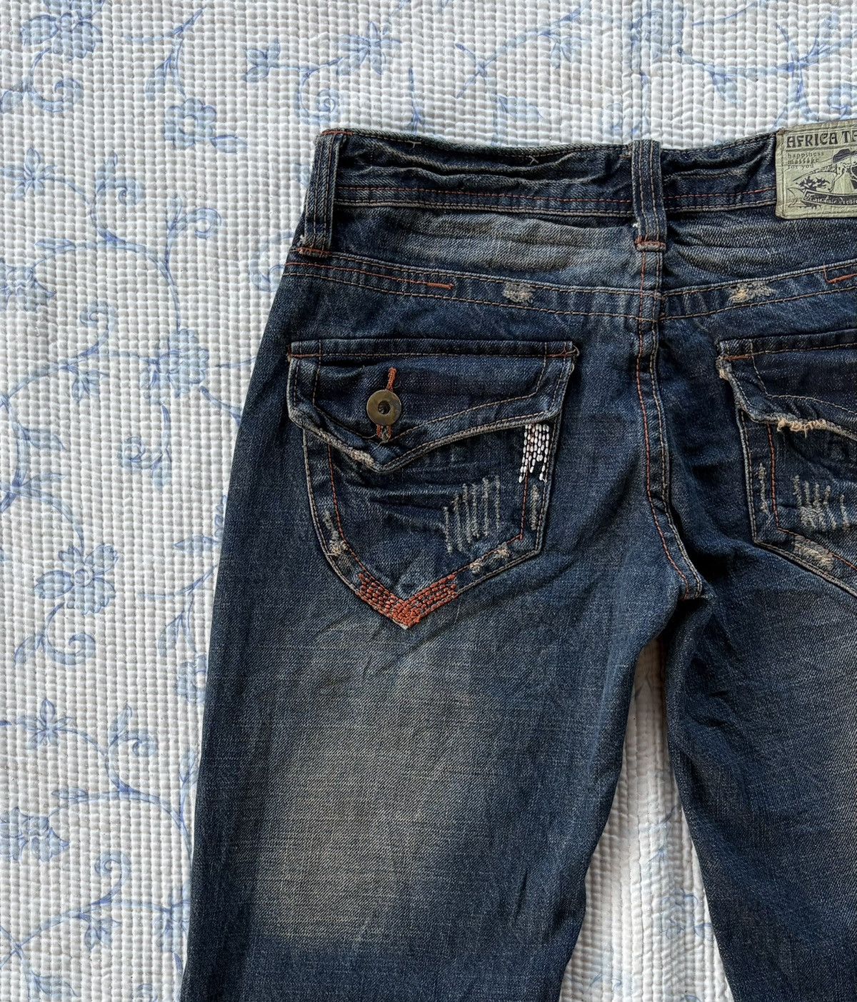Other Africa Taro Streetwear Distressed Flared Denim Size US 30 / EU 46 - 9 Thumbnail