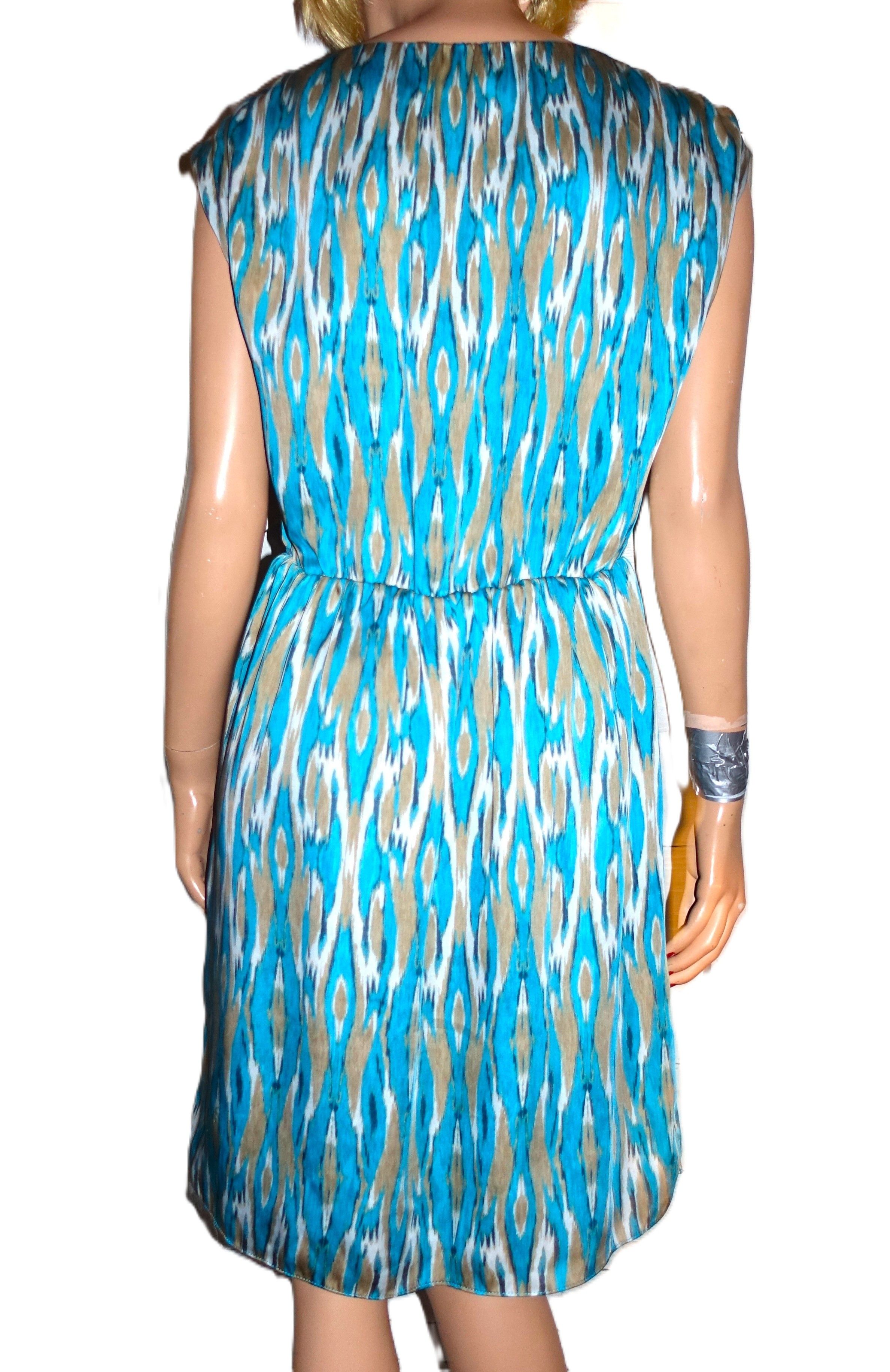 Michael Kors Michael Michael Kors Turquoise Beige Dress S Size S / US 4 / IT 40 - 5 Thumbnail