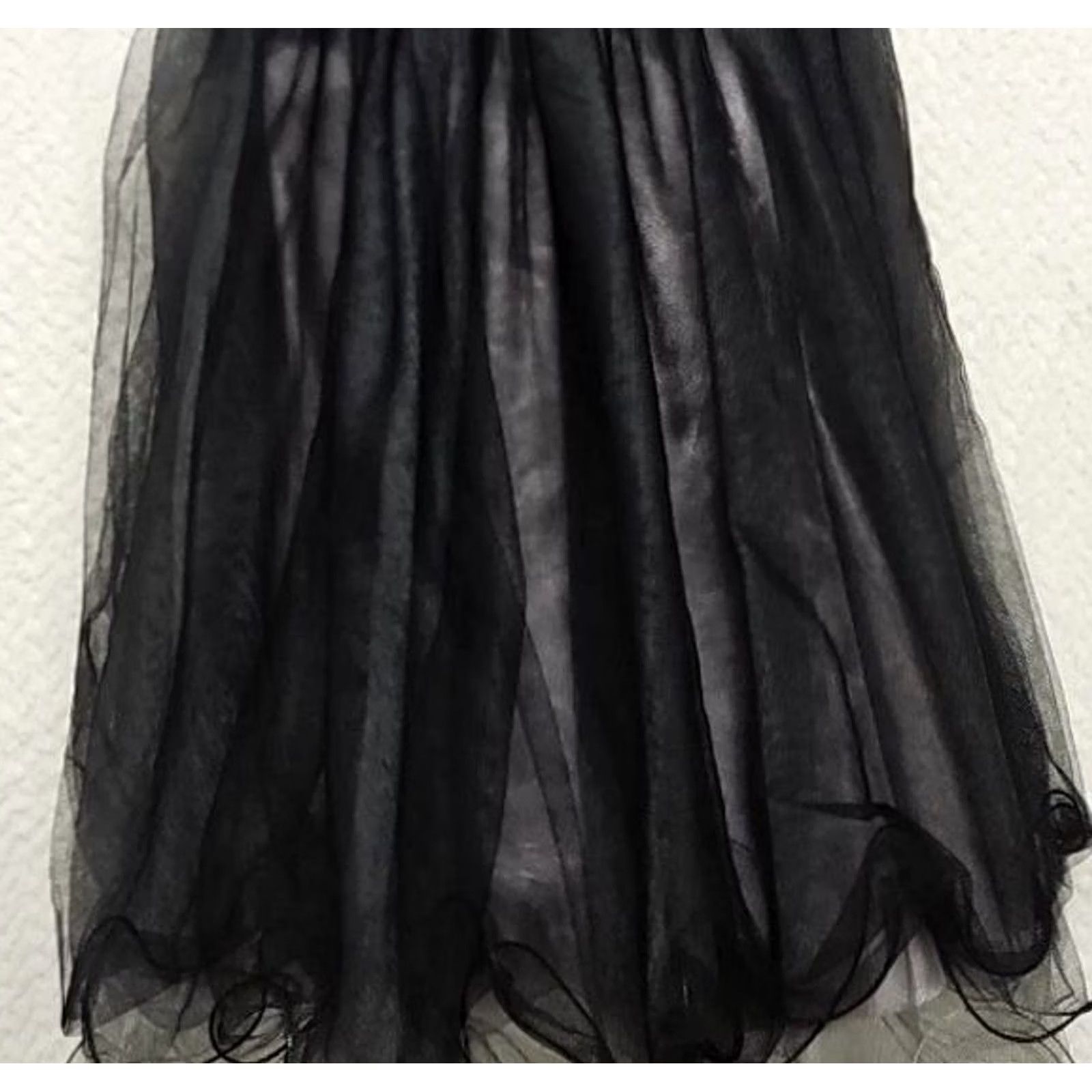 Vintage Y2K Couture Black Sequin Empire Waist Chiffon Party Prom Dress Sz 4 USA Size S / US 4 / IT 40 - 3 Thumbnail