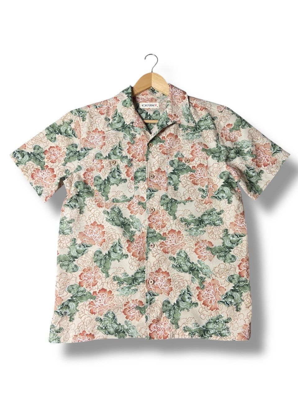 Japanese Brand Excuse Japanese Brand Floral Over Print Shirt (151) Size US XXS / EU 40 - 1 Thumbnail