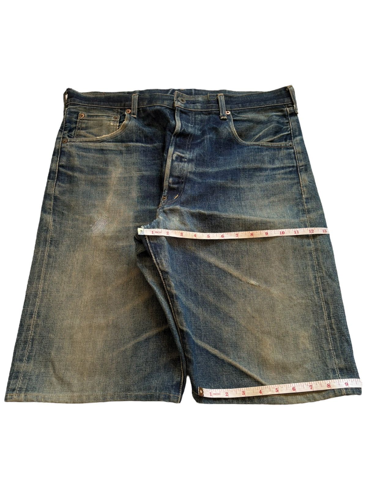 Levi's Vintage 80s Levis 702 Big E Selvedge Jean Shorts Jorts Size US 36 / EU 52 - 17 Thumbnail