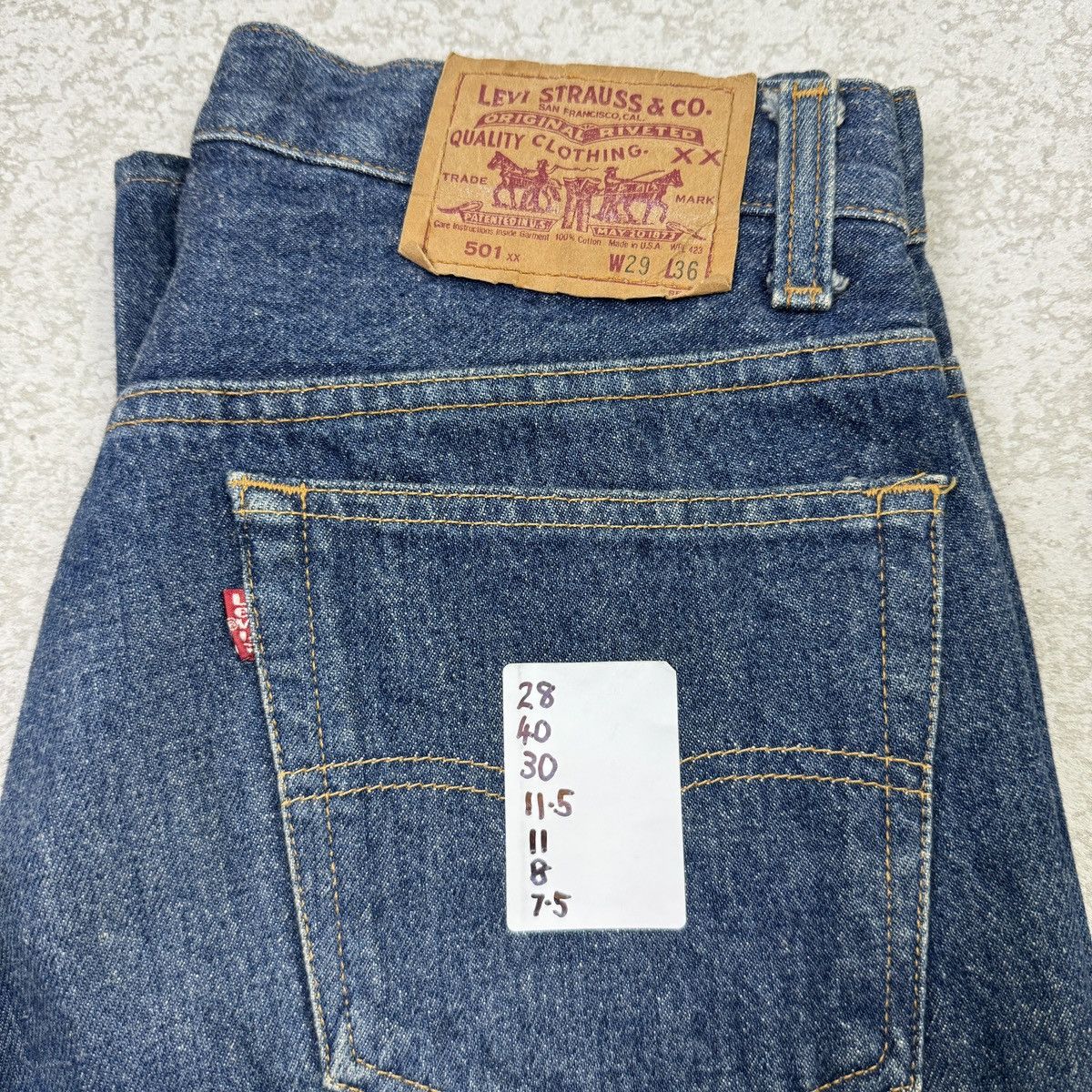 Levi's × Vintage 90s Vintage Levis 501xx Bombastic Made in USA Size US 28 / EU 44 - 16 Thumbnail