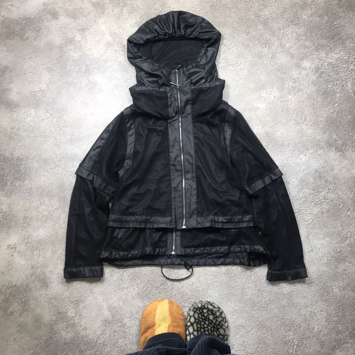 Vintage Vintage Y2K Oversized Mesh Zip Jacket Streetwear Grunge L Size US L / EU 52-54 / 3 - 1 Thumbnail