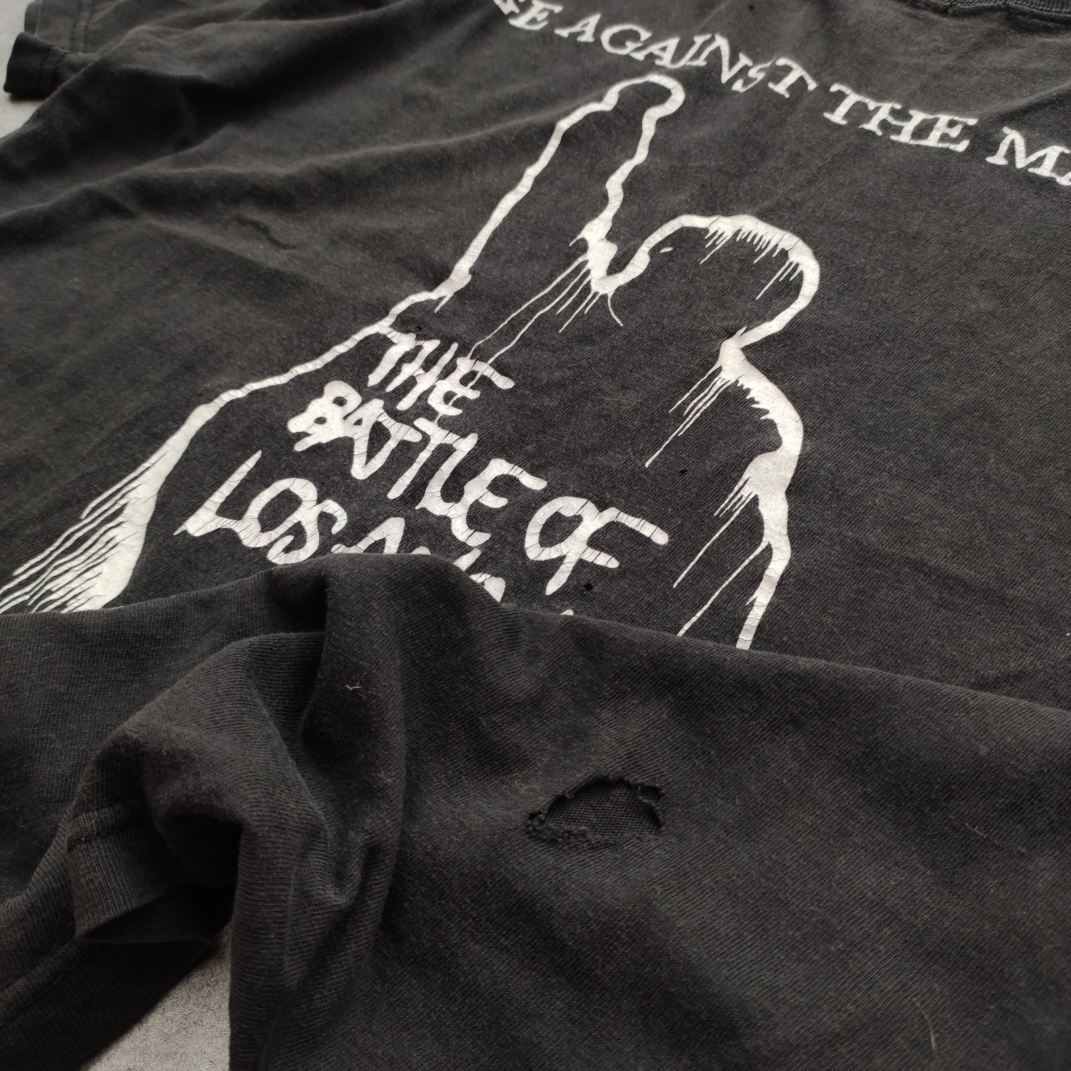 Band Tees × Vintage RARE 90s Washed Distressed Rage Against The Machine Tee Size US XL / EU 56 / 4 - 6 Thumbnail