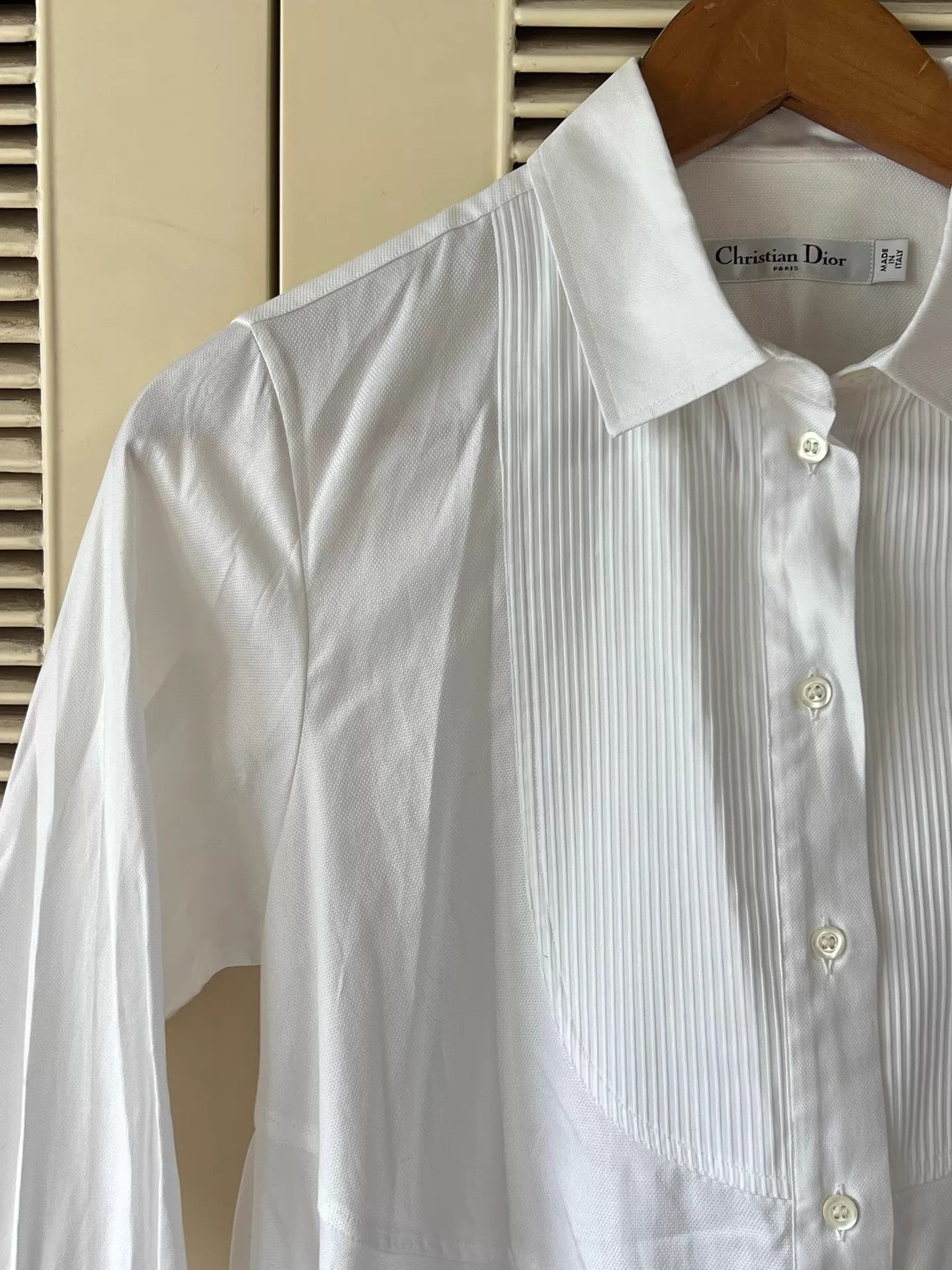 Dior Dior White CD Bee Embroidered Shirt Dress 34 Size XS / US 0-2 / IT 36-38 - 4 Thumbnail